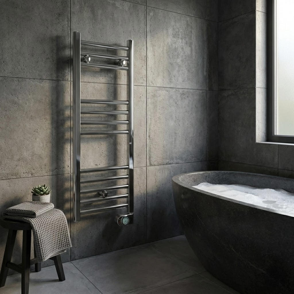 TOALLERO ELÉCTRICO PROGRAMABLE 300W CROMO - 3