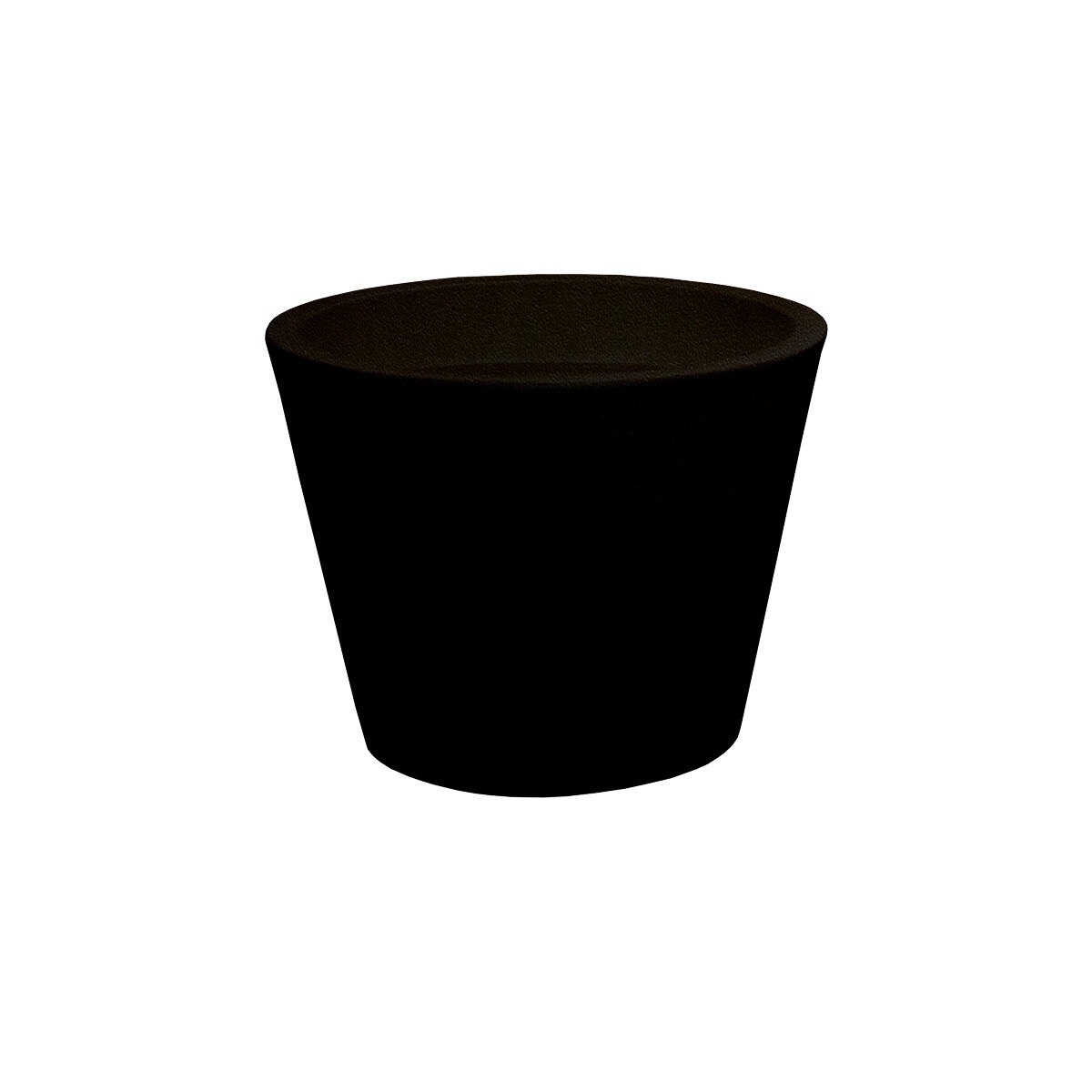 Maceta redonda de polietileno newgarden petunia ø 36 cm y 28 cm altura negro