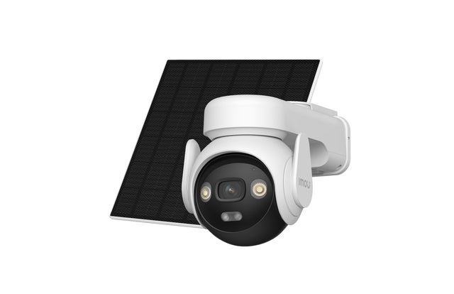 Telecamera di videosorveglianza da esterno WIFI, senza fili 91° motorizzata IMOU AOV dual kit 4G + wifi+pannello solare 2 obbiettivi, sensore di movimento, visione notturna