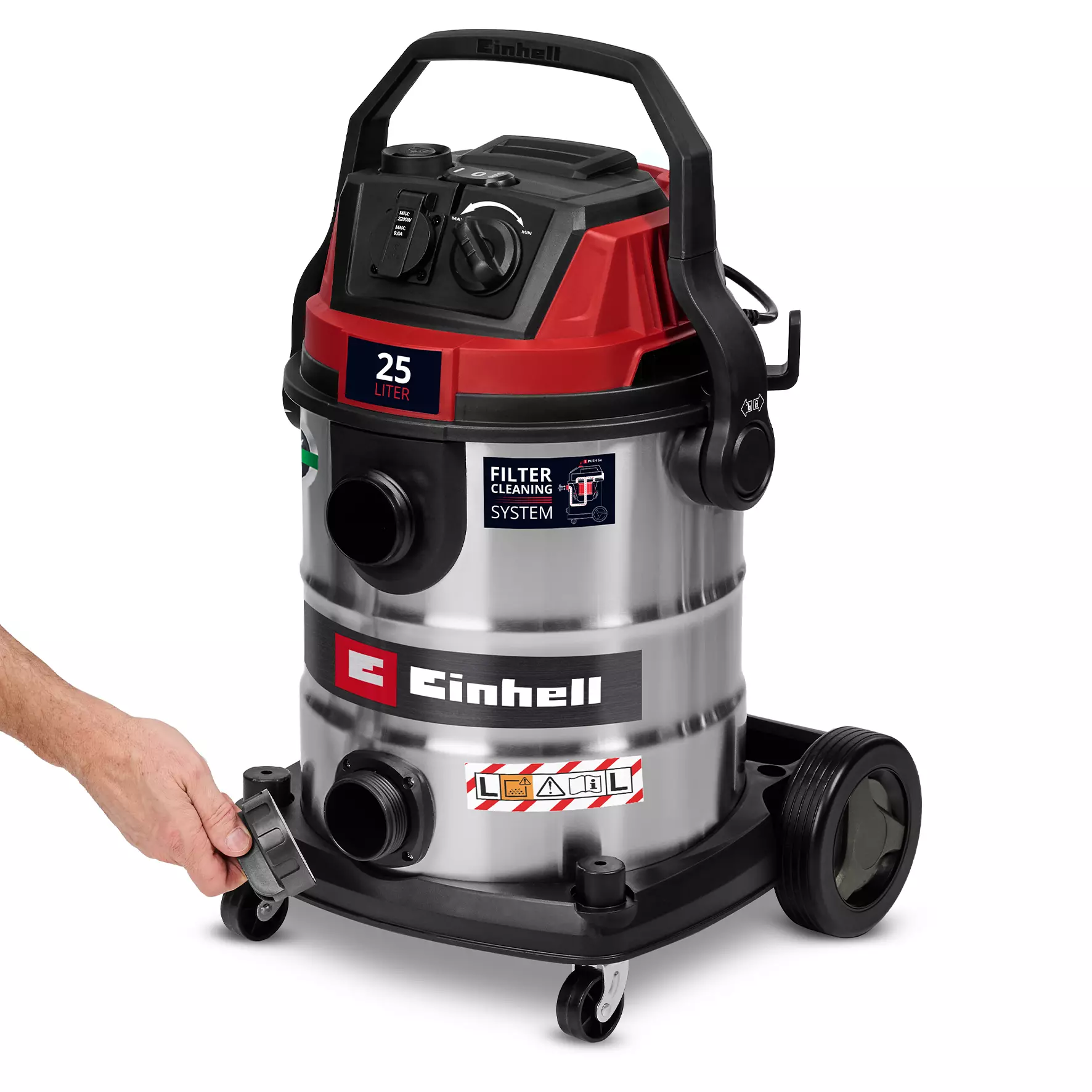 Aspirador de sólidos e líquidos 1100 W 25L Einhell TE-VC 2580 SACL - 6