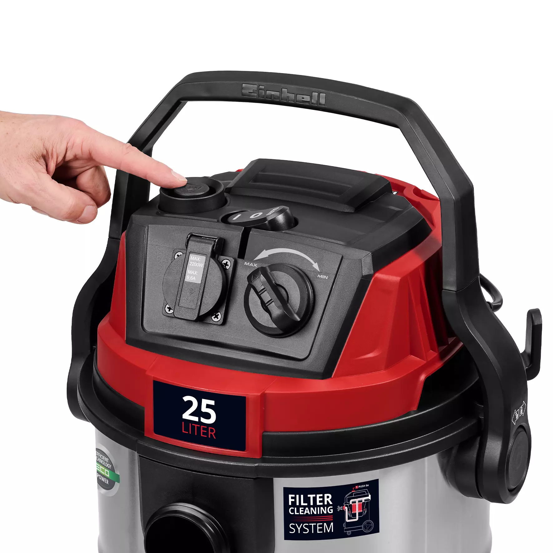 Aspirador de sólidos e líquidos 1100 W 25L Einhell TE-VC 2580 SACL - 8