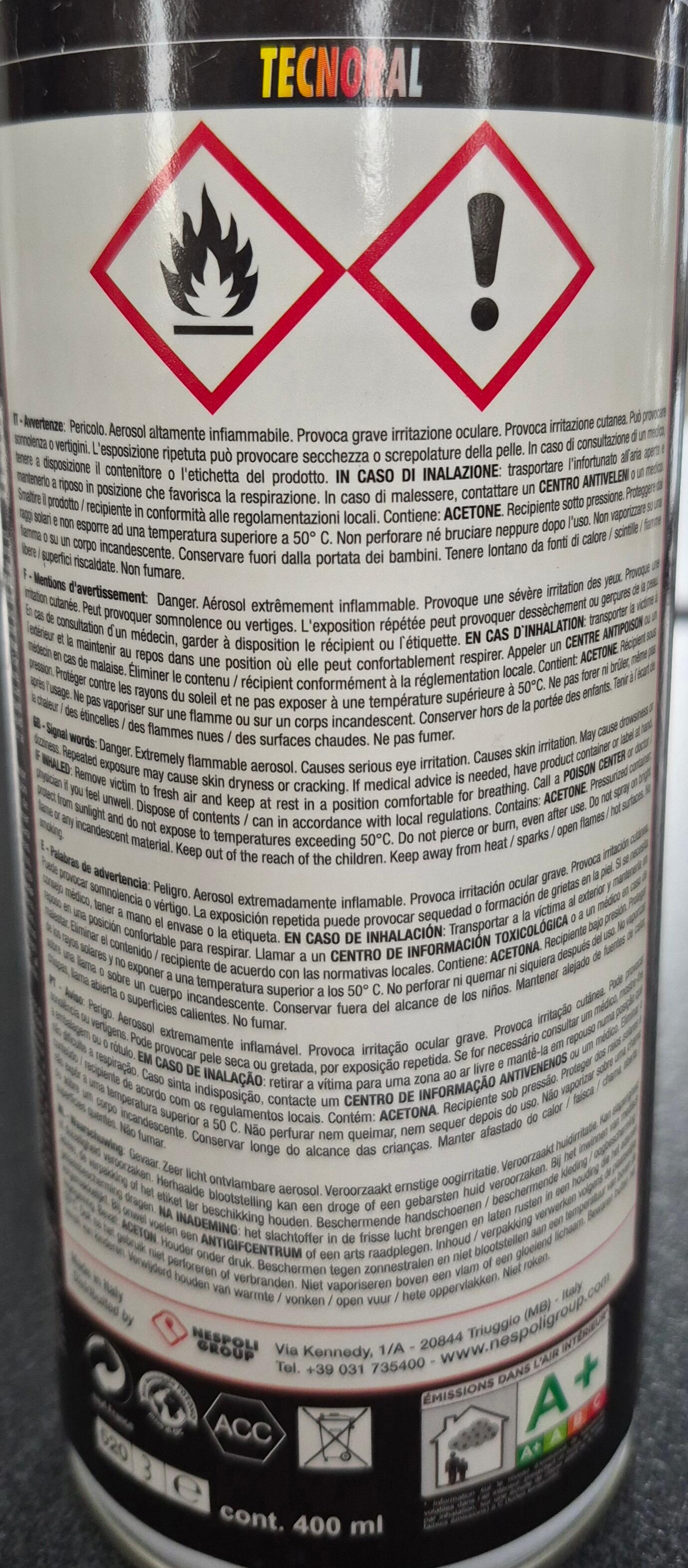 Peinture aérosol argent métalissé 400 ml - TECNORAL - 3