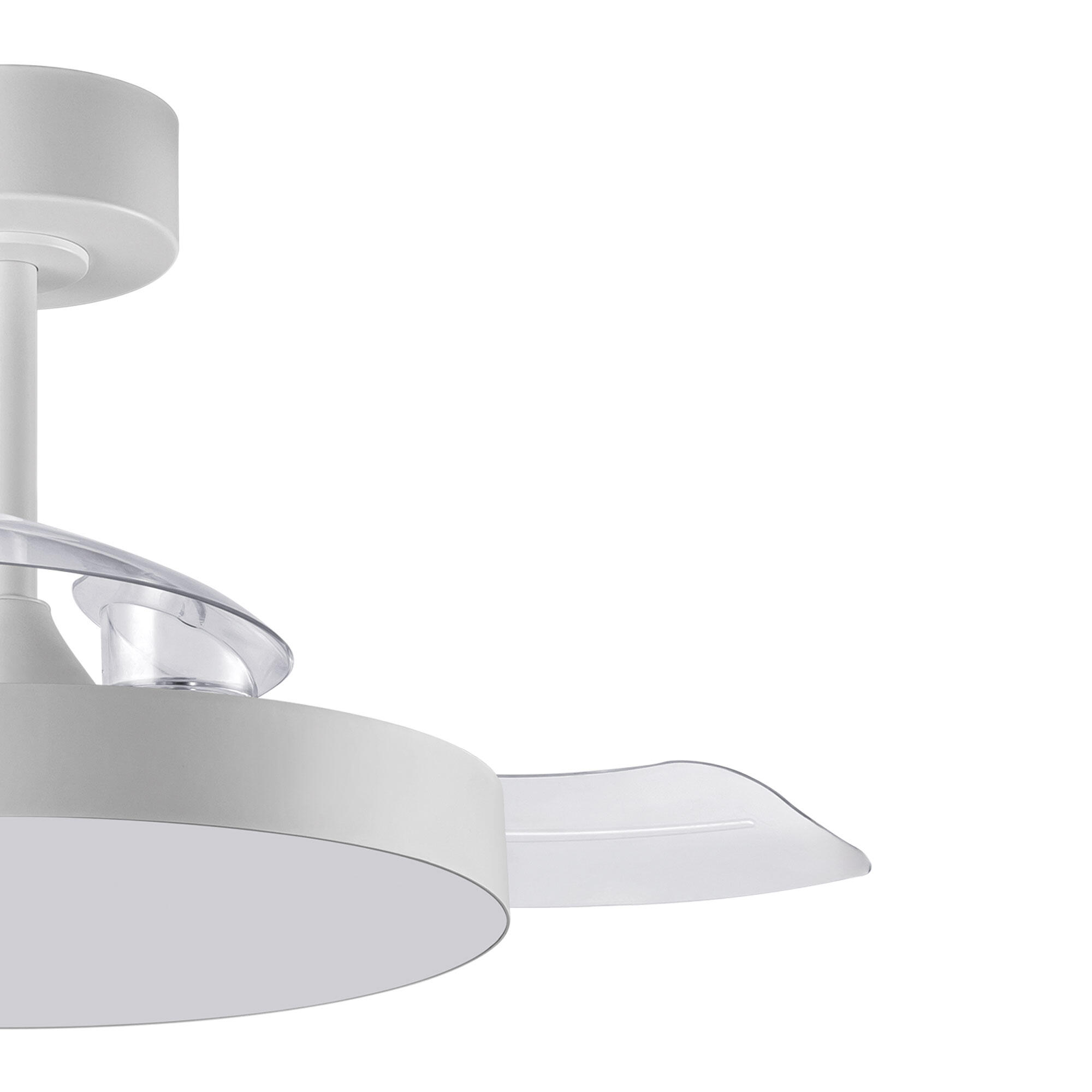 Ventilador de techo con luz silencioso DC 20W con mando ø96 cm Mira XS LUMIPLUS blanco luz CCT 3 aspas| 6 velocidades| modo verano/invierno| temporizador| brisa| recomendado para <13m² - 11