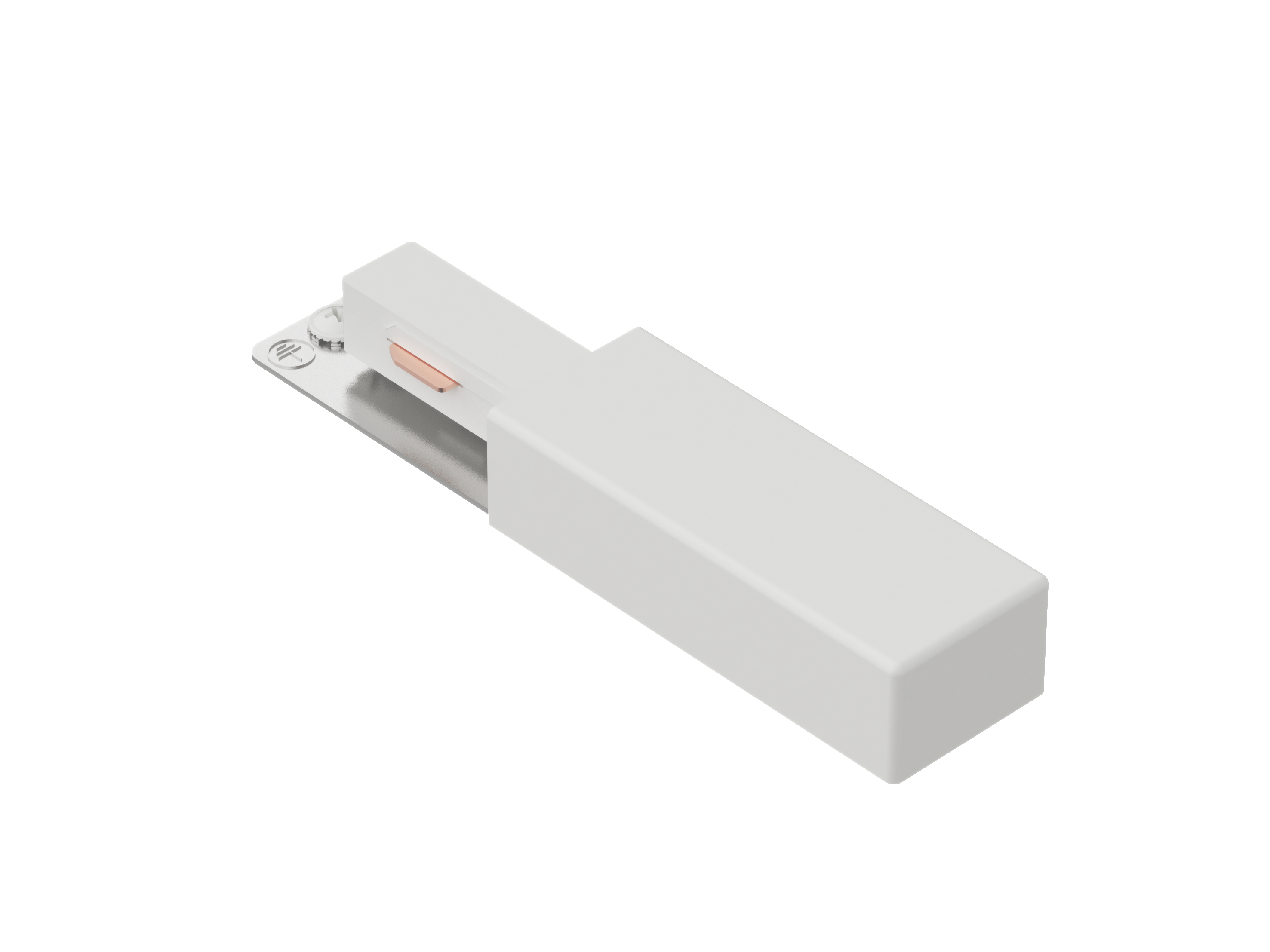Connecteur rail fin de circuit, blanc, INSPIRE - 2