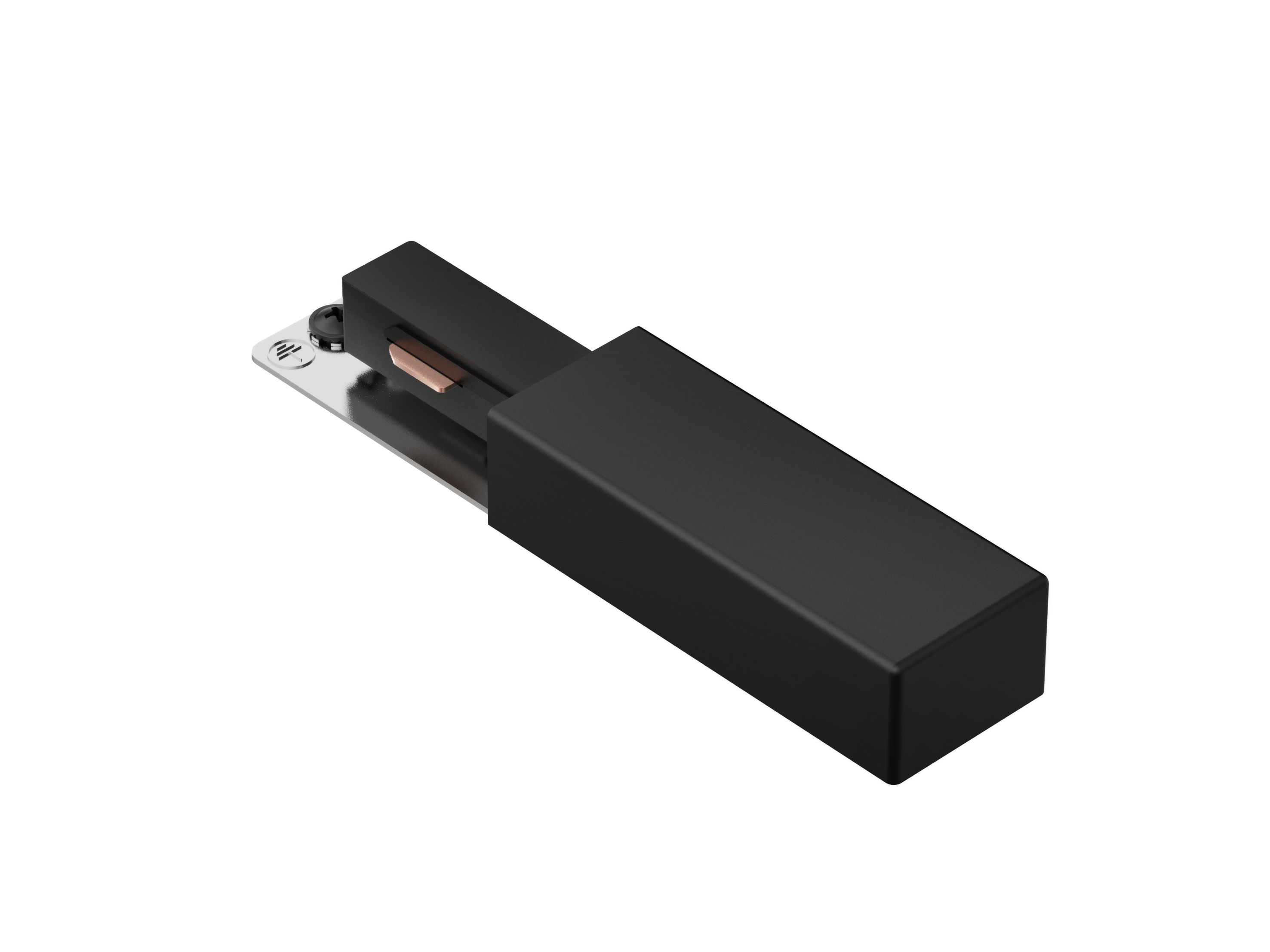 Connecteur rail fin de circuit, noir, INSPIRE - 2