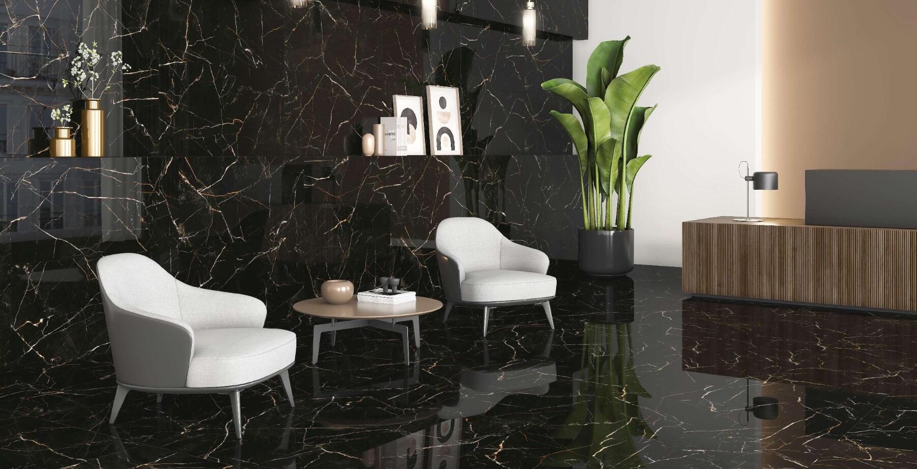 SUELO PORCELÁNICO 59X119CM MURAD NEGRO PULIDO - 3