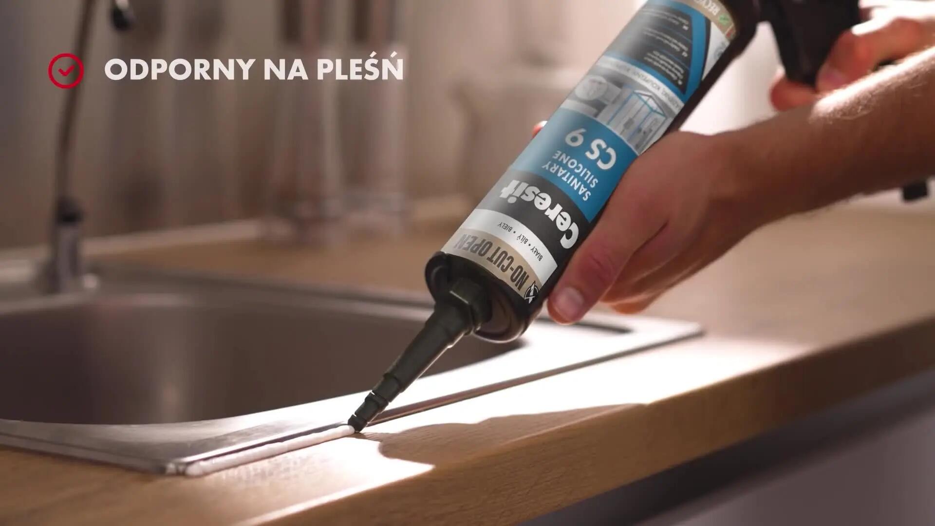 Silikon sanitarny CS9 280 ml Bezbarwny Ceresit - 2