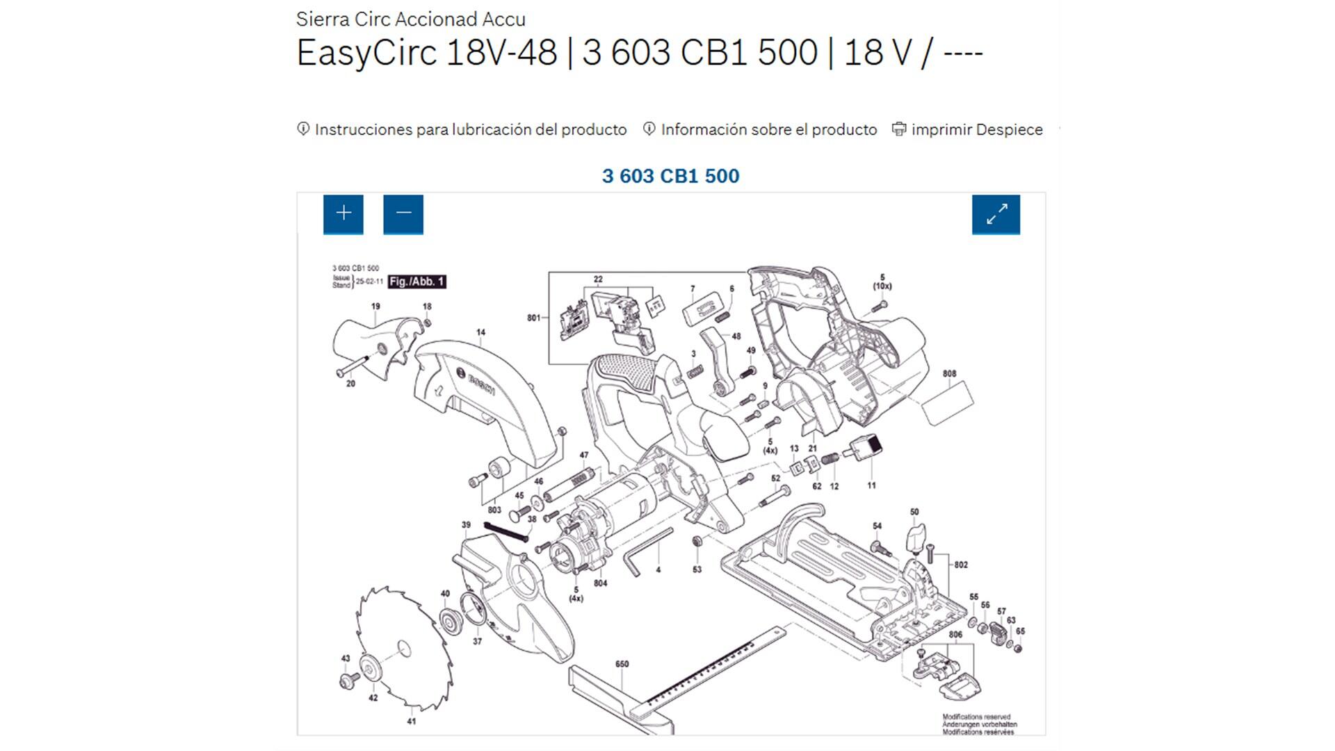 Sega circolare BOSH 18 V 140 mm - 5