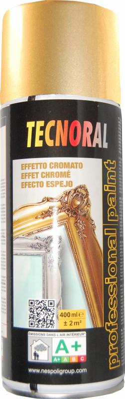 Peinture aérosol or effet chromé 400 ml - TECNORAL - 2