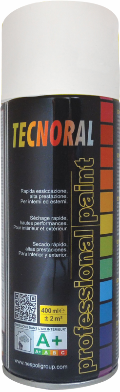 Peinture aérosol brillant blanc 400 ml - TECNORAL - 2