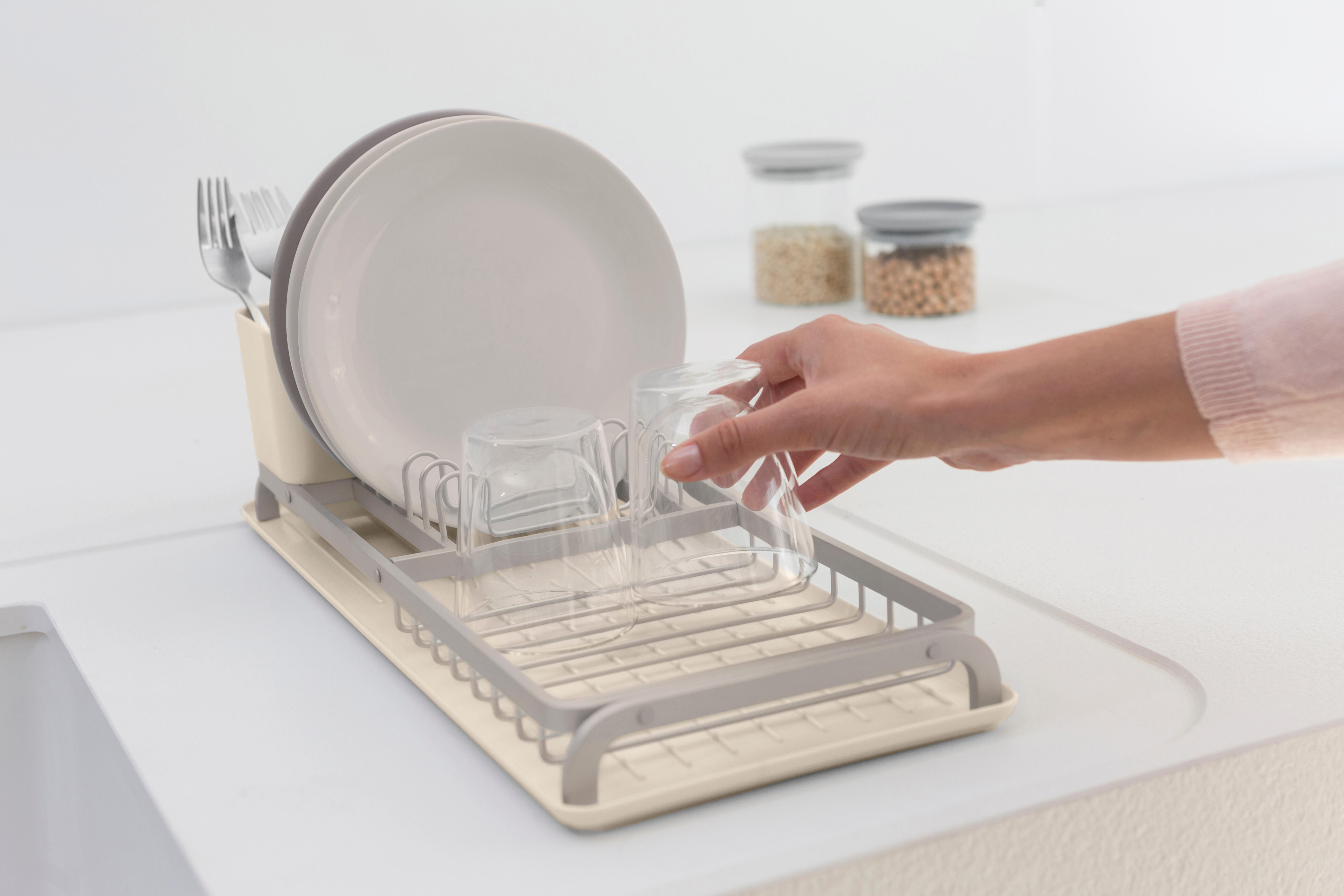 Égouttoir à vaisselle BRABANTIA aluminium beige 37 cm - 4