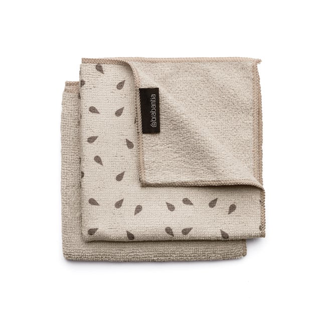 Paño limpiaplatos microfibra BRABANTIA beige 30x30 cm (2u)