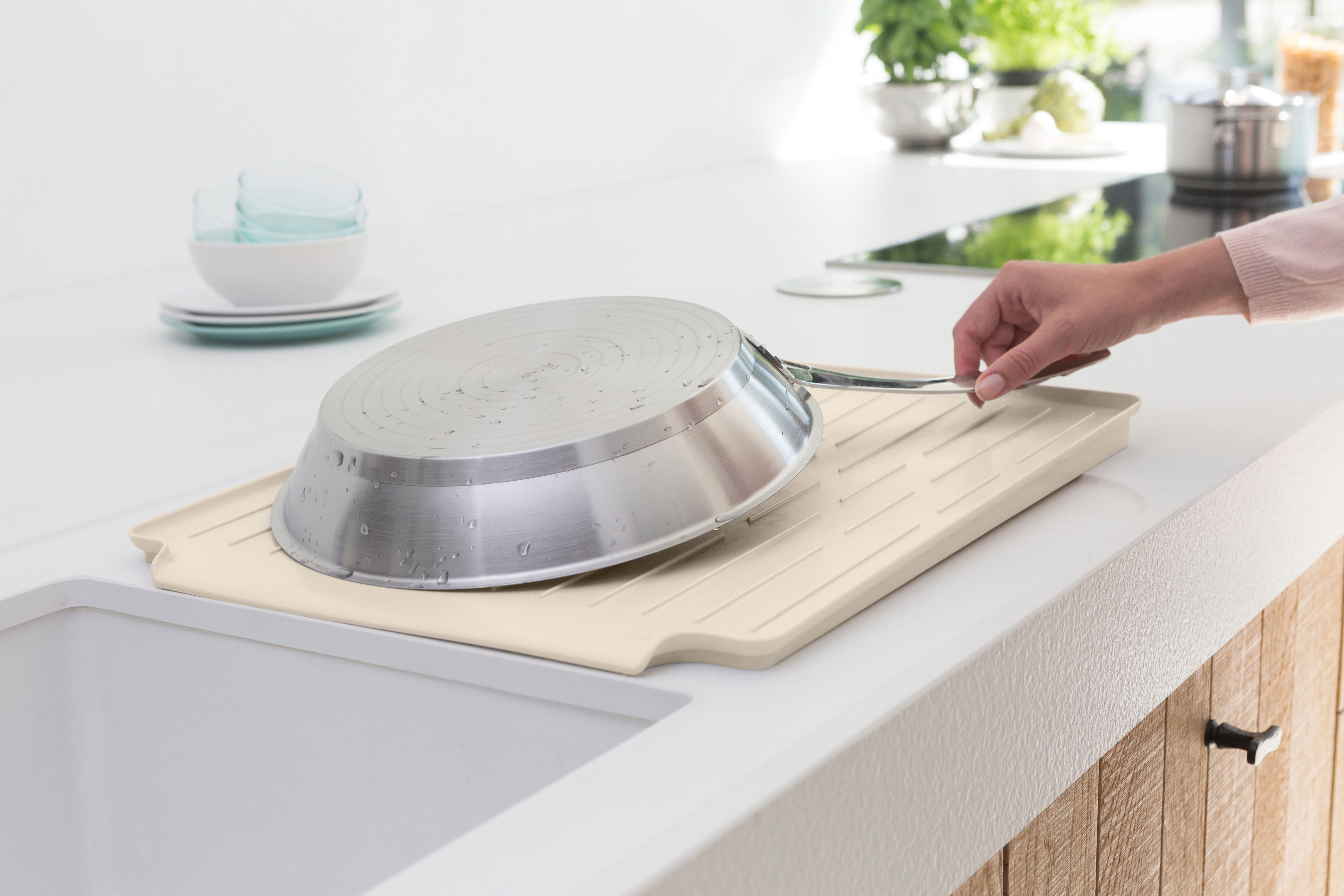 Égouttoir à vaisselle BRABANTIA aluminium beige 38.5 cm - 5