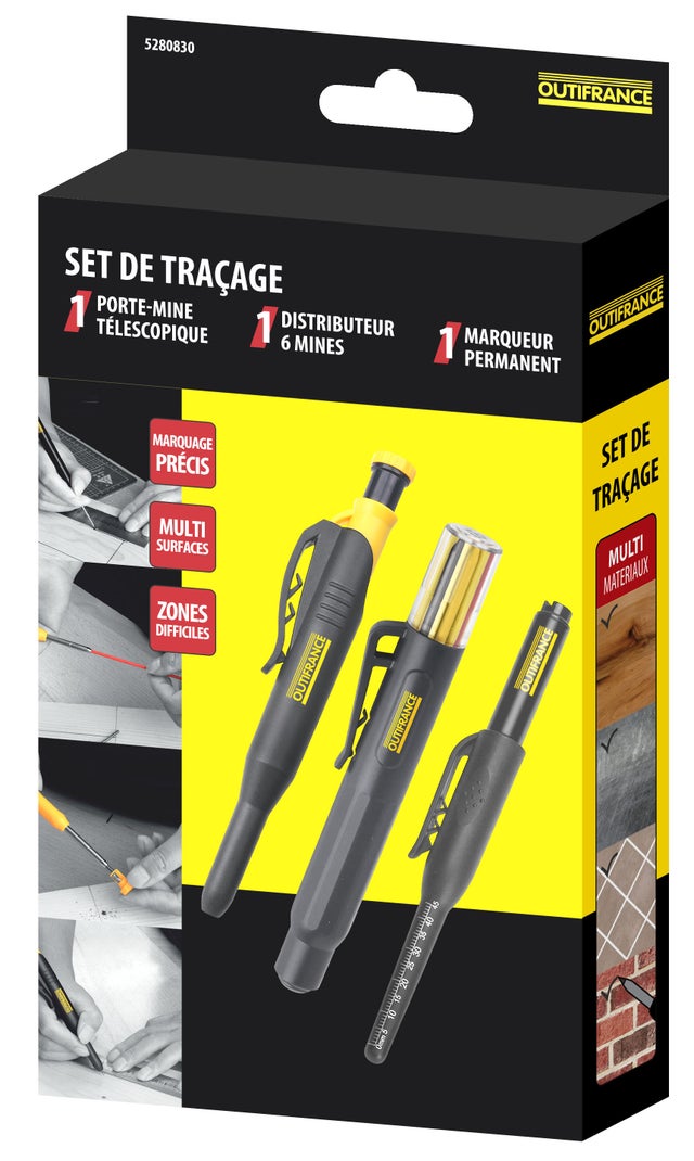 Set de traçage 3 pièces