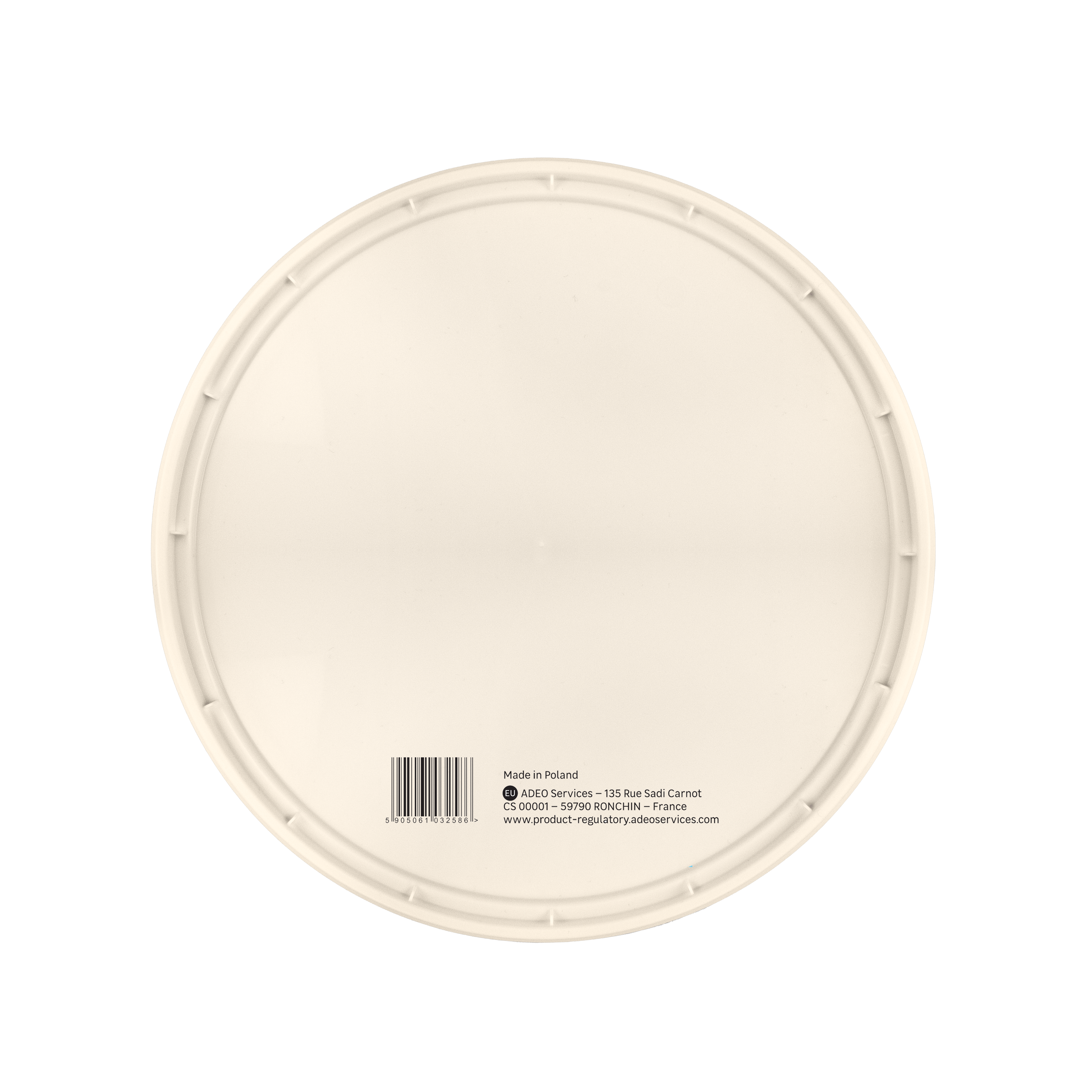 Pokrywka do wiadra okrągłego 10 lub 15 l kość słoniowa Dexter Leroy Merlin