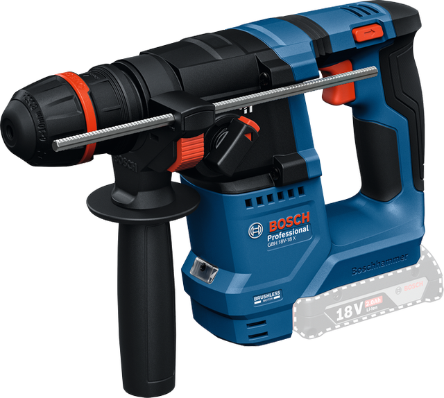 Marteau perforateur sans fil 18V BOSCH PROFESSIONAL GBH 18V-18 X, sans batterie