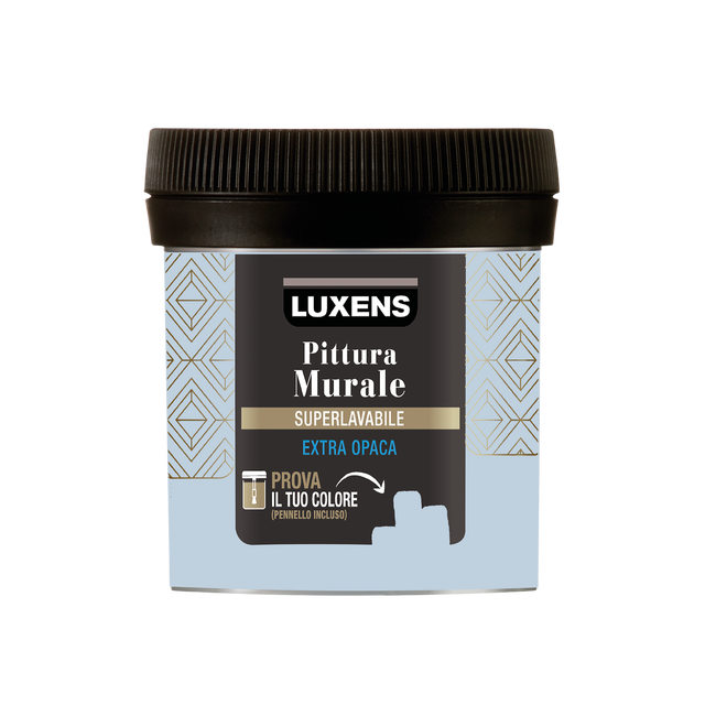 Pittura per interni super lavabile, LUXENS Opaca blu saphir 6 opaco, 0.075 L