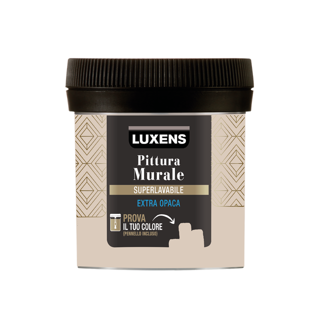 Pittura per interni super lavabile, LUXENS Opaca beige terra 6 opaco, 0.075 L