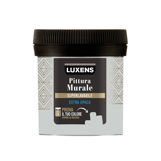 Tester vernice super lavabile, LUXENS monomano grigio smoke 6 opaco, 0.075 L