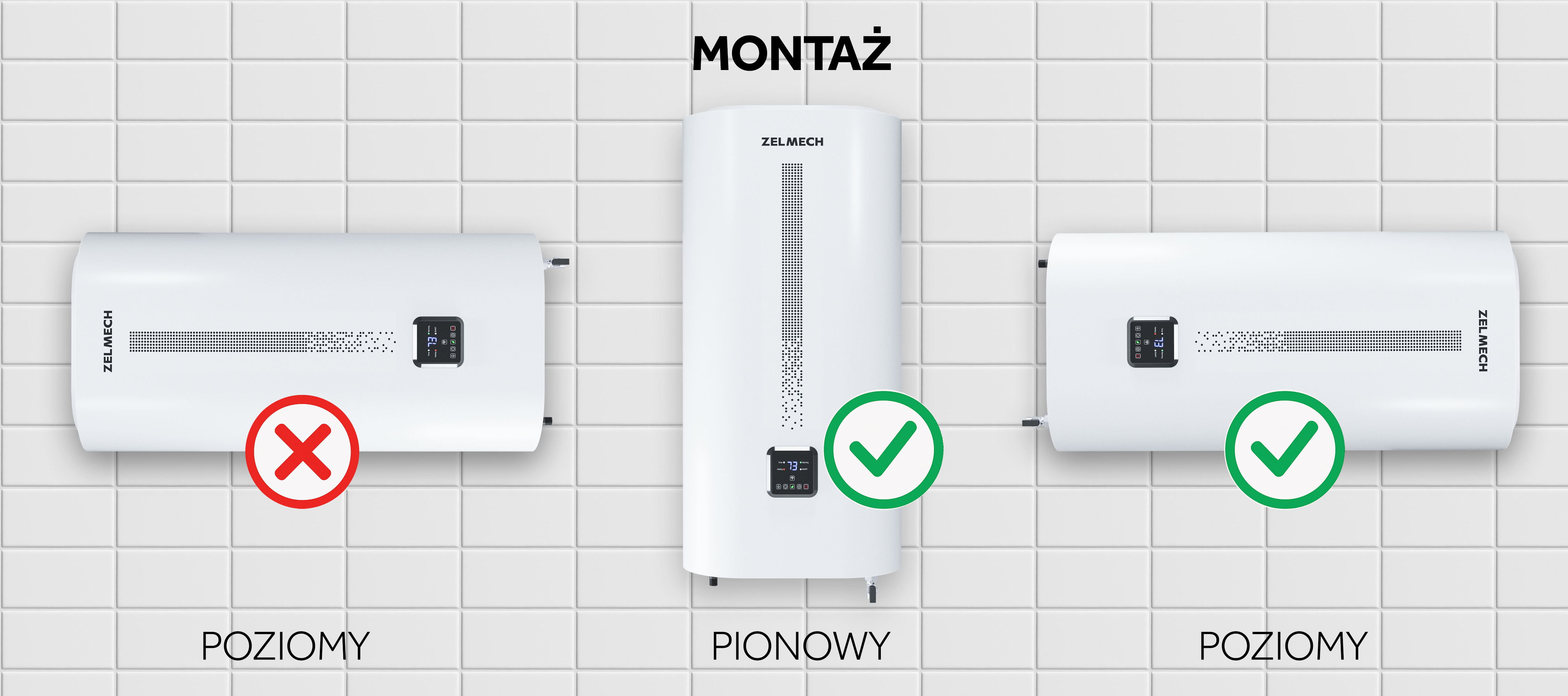 Elektryczny akumulacyjny podgrzewacz wody 80l Matrix 80WH  ZELMECH - 11