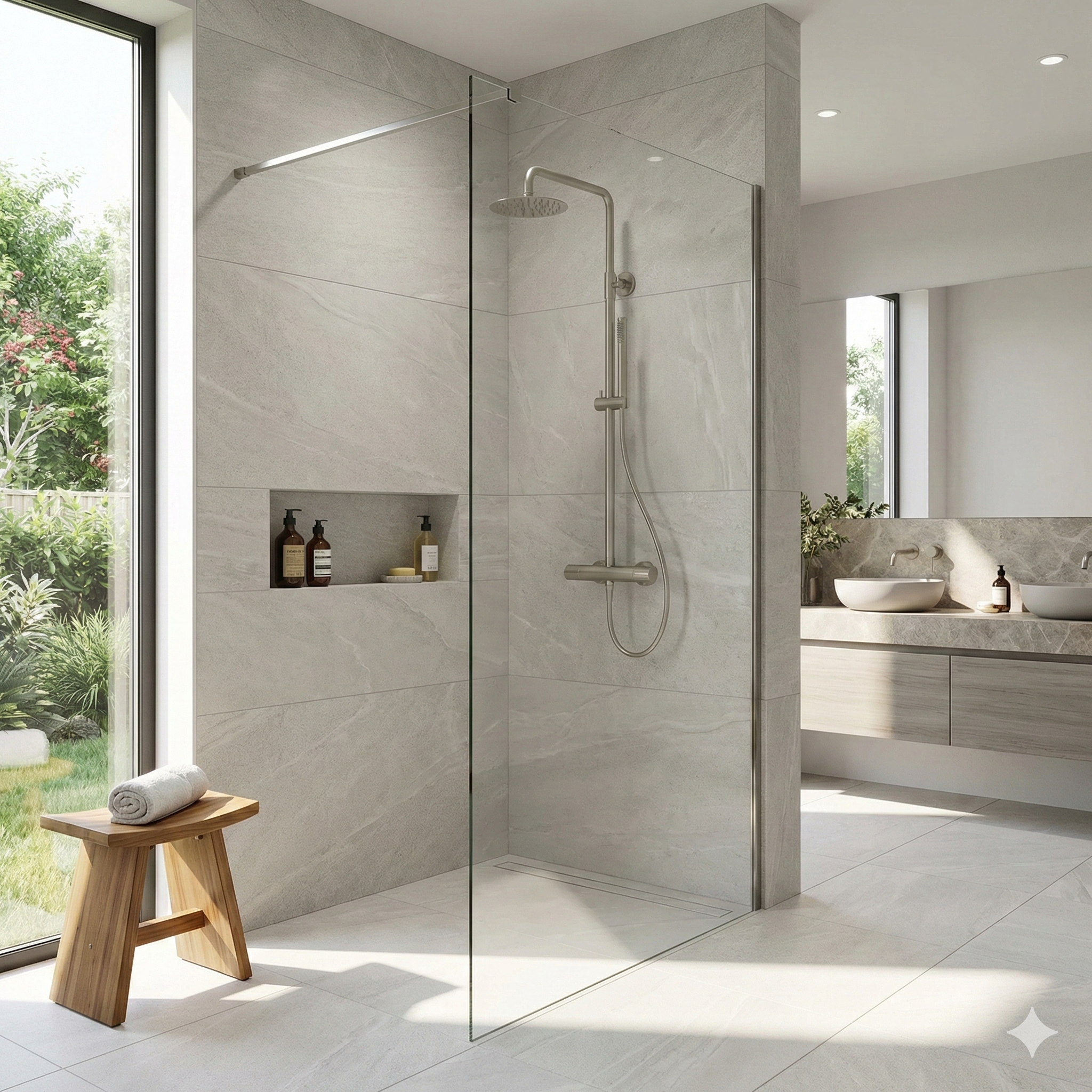 COLUMNA DE DUCHA TERMOSTATICA RONDO PVD INOX - 3