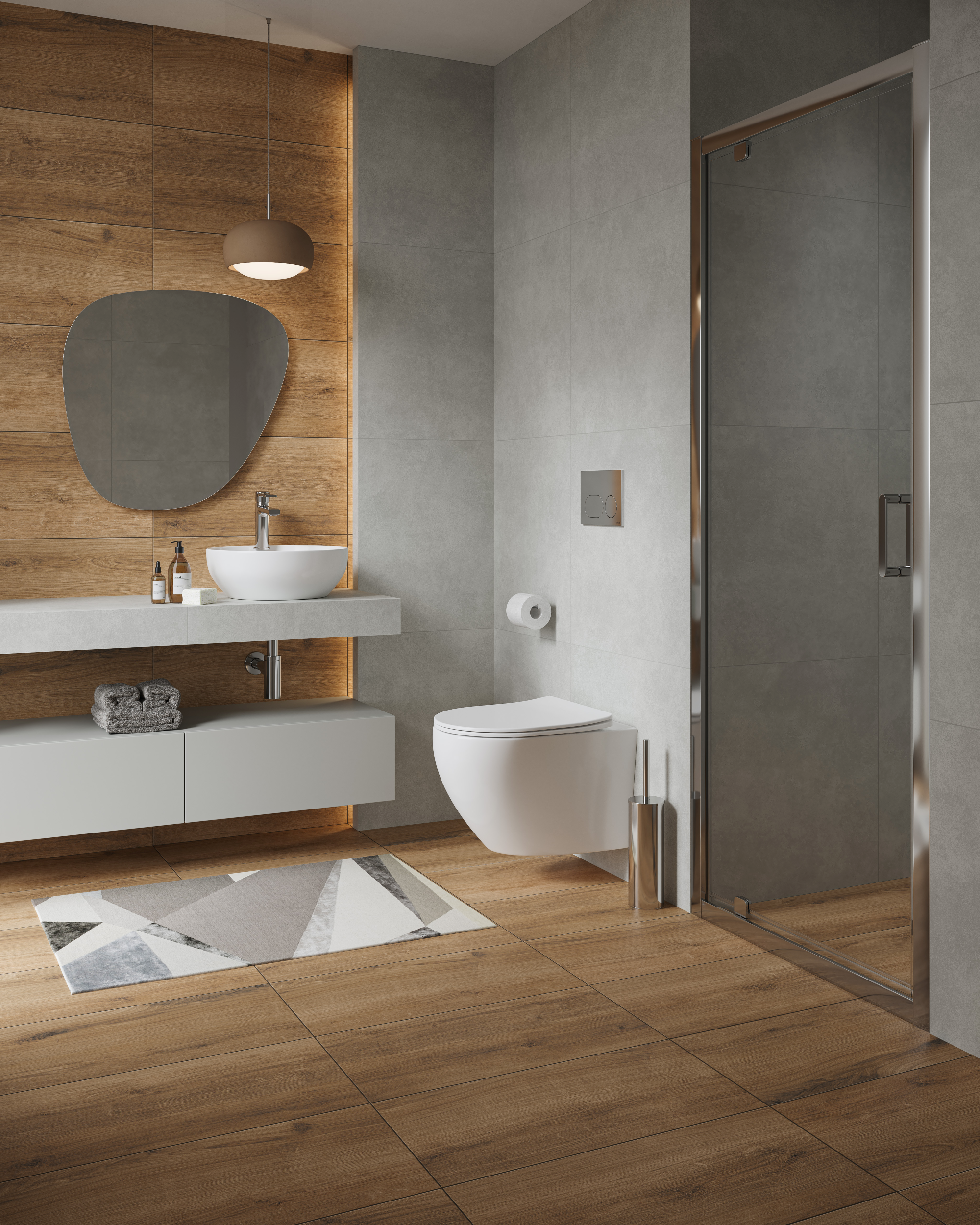 Gres szkliwiony Tago Wood Brown Mat 29.8x59.8 Cersanit - 2