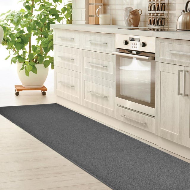 Passatoia Sandy antiscivolo grigio, L 230 x L 57 cm