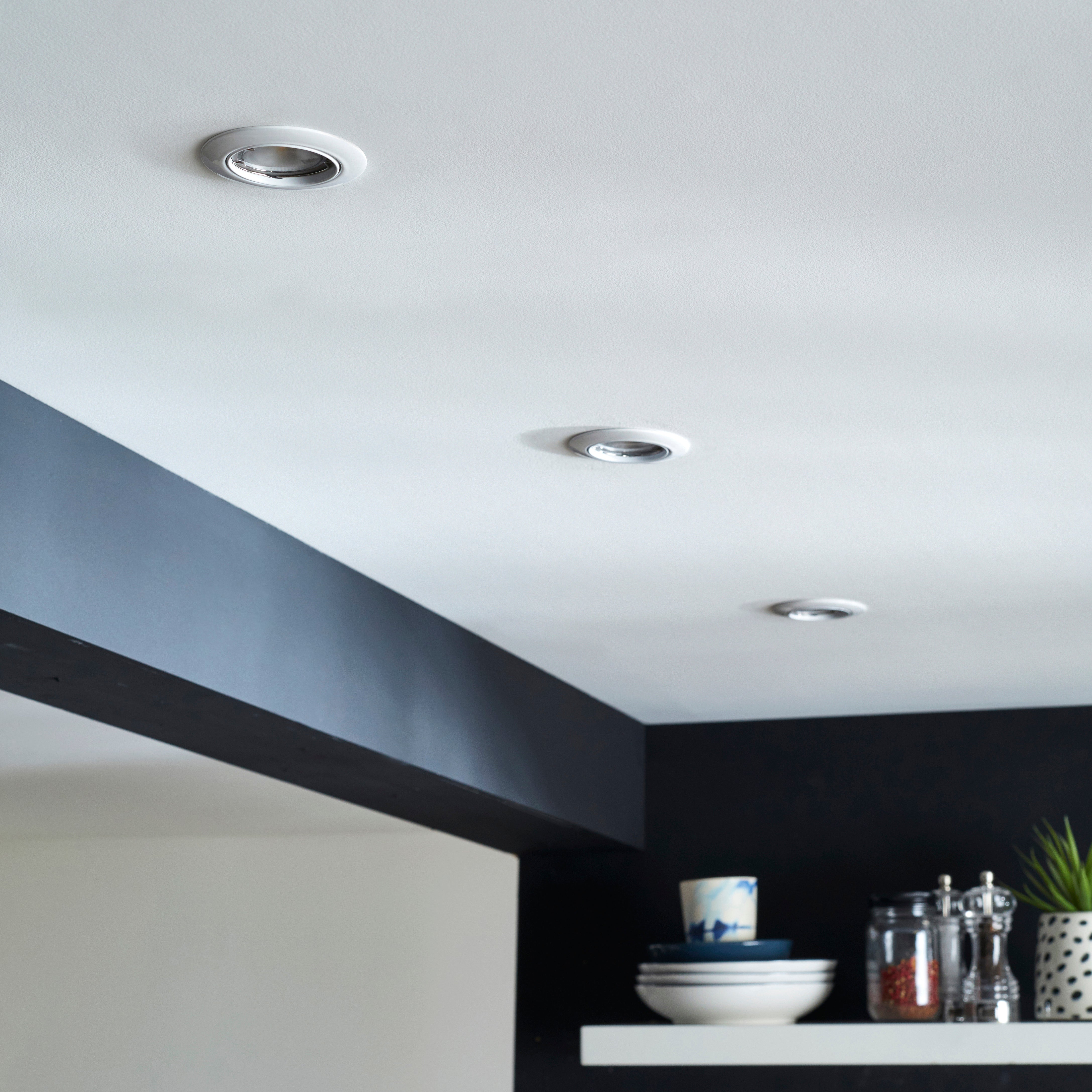 Kit de 10 focos empotrados orientables led inspire clane blanco 450lm 4000k