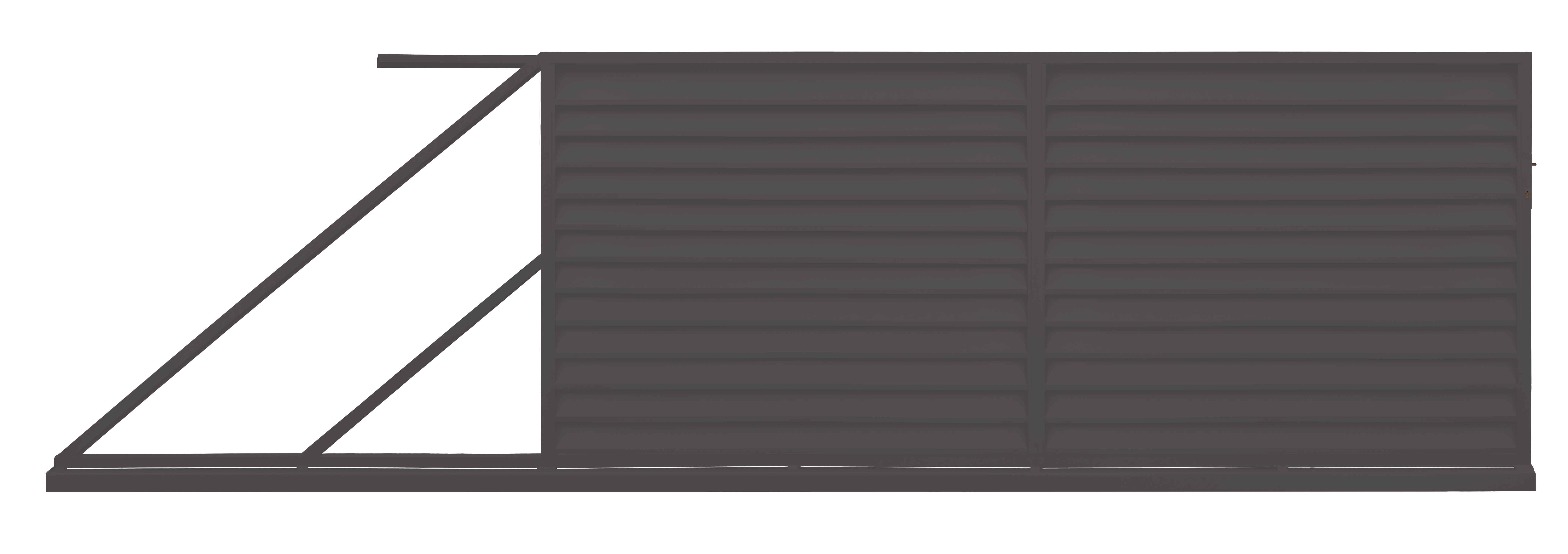 Brama wjazdowa przesuwna lewa Kreta 400x180 cm Polbram