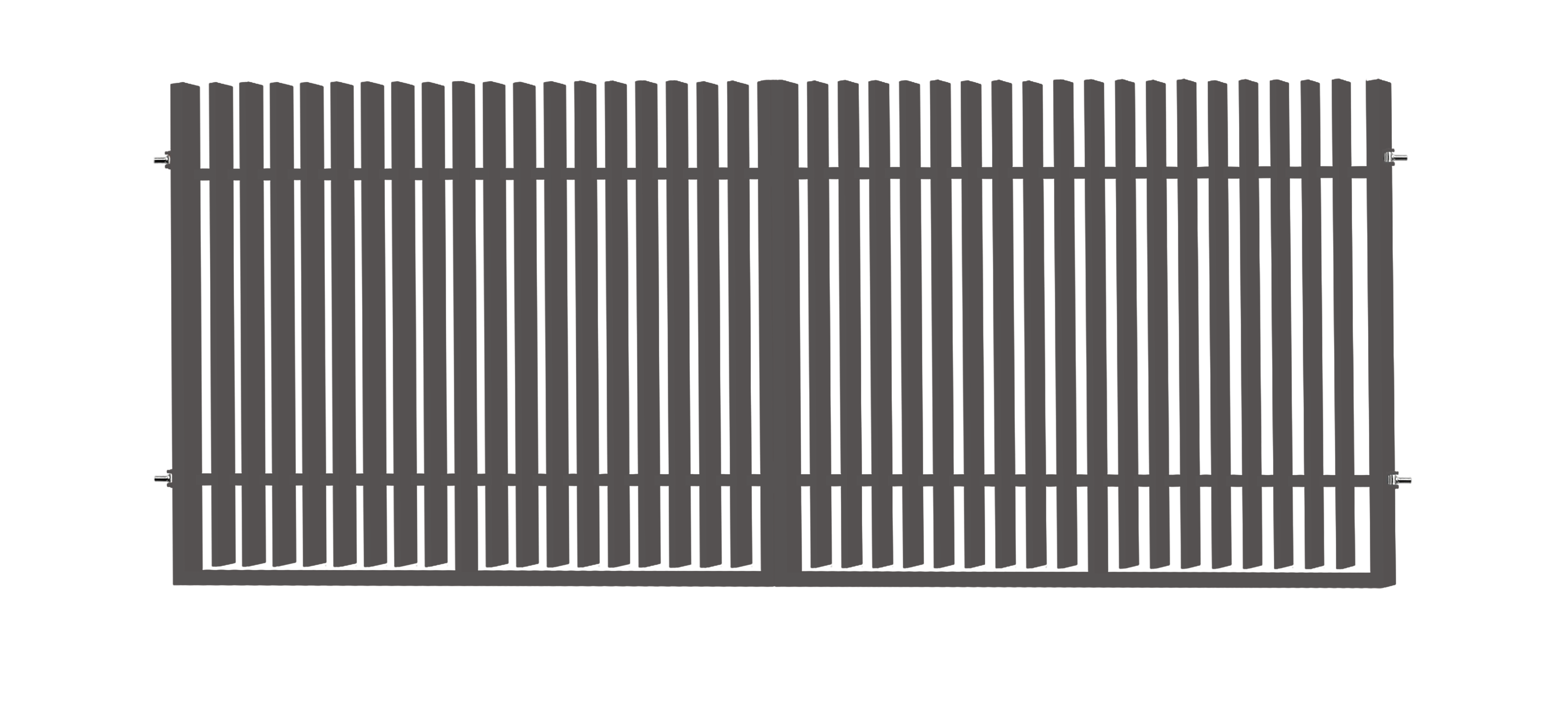 Brama wjazdowa dwuskrzydłowa Negros 400x180 cm antracyt Polbram