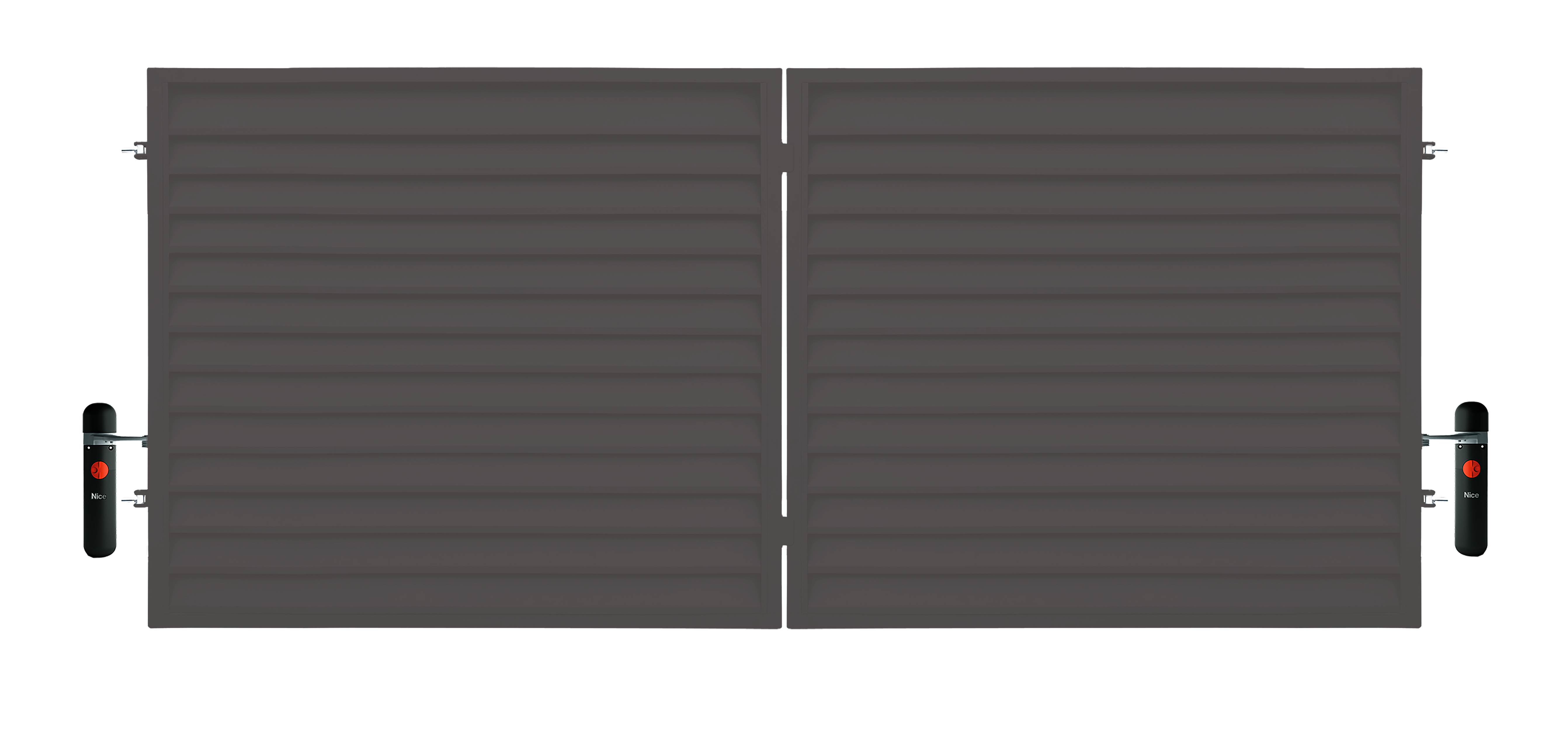 Brama wjazdowa dwuskrzydłowa z napędem Kreta 350x180 cm Polbram