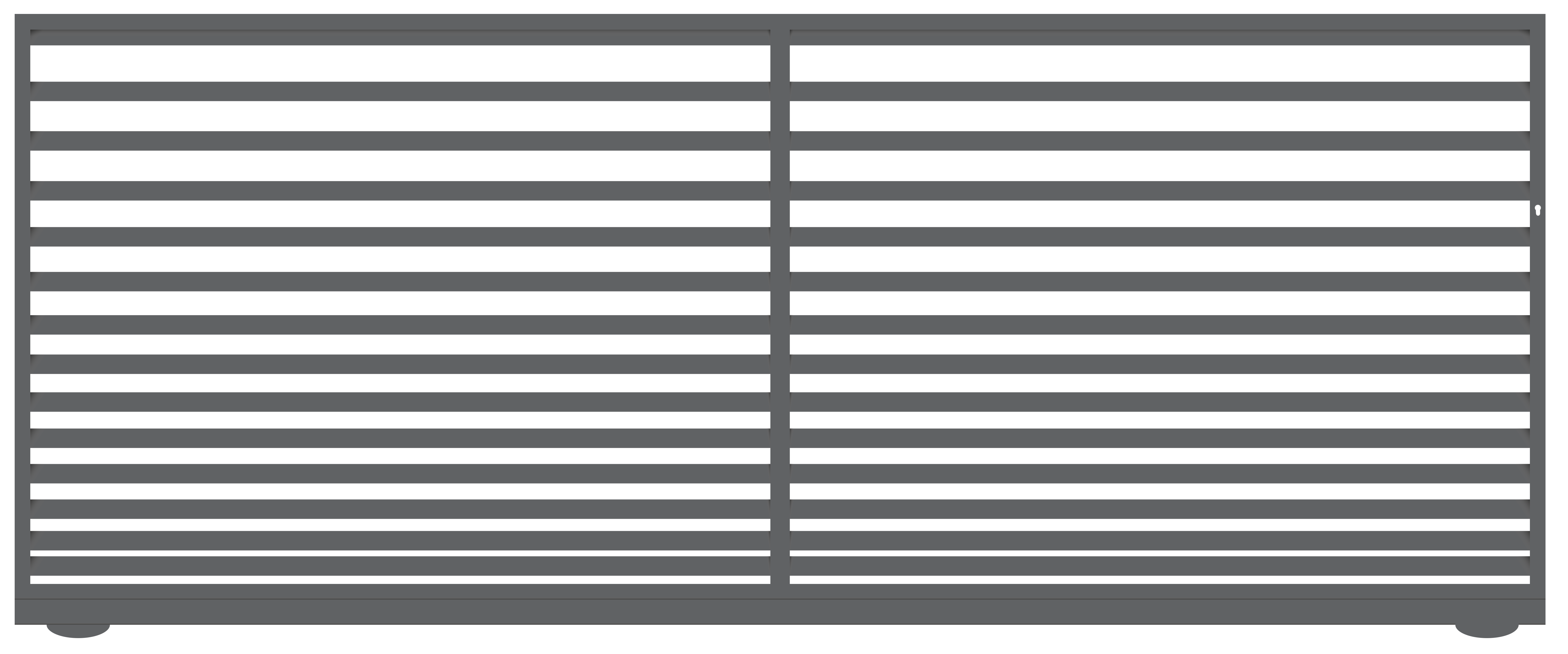 Brama wjazdowa przesuwna lewa Bali 400x180 cm antracyt Polbram