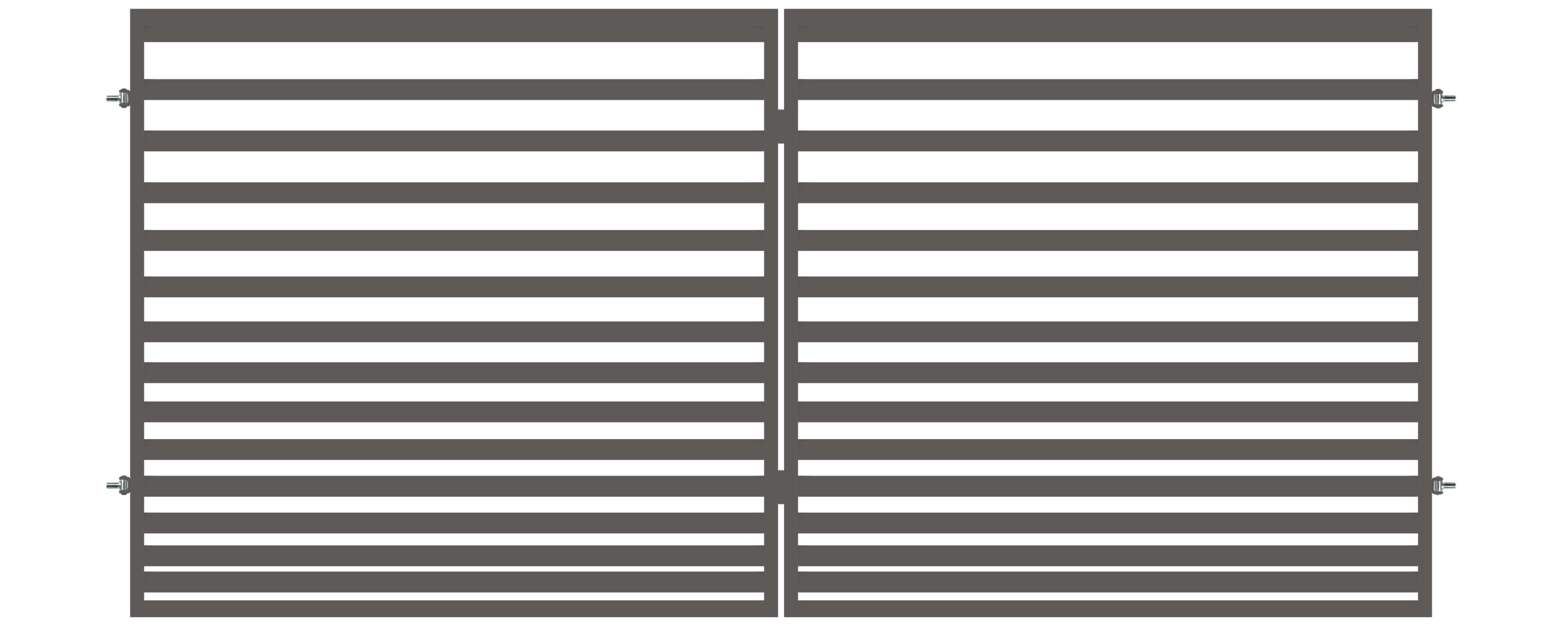 Brama wjazdowa dwuskrzydłowa Bali 350x180 cm antracyt Polbram