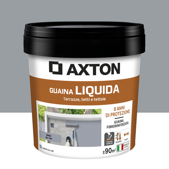 Vernice impermeabilizzante AXTON Guaina Liquida grigio 15 L