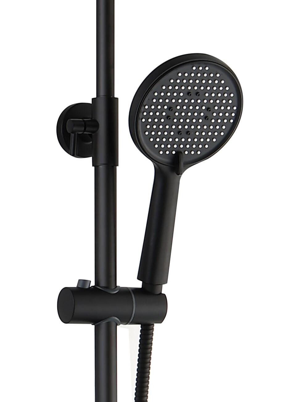 COLUMNA DE DUCHA MONOMANDO DUAL NEGRO - 3