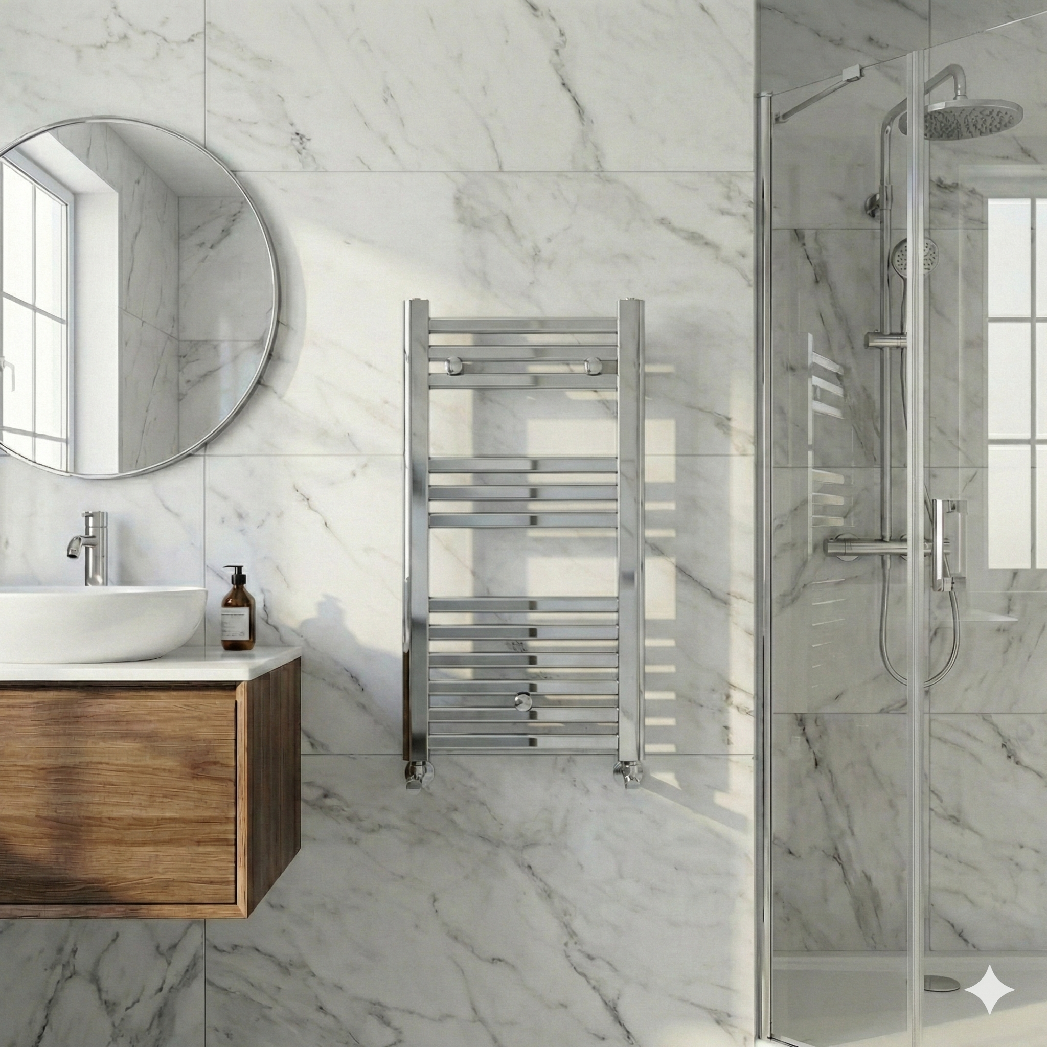 RADIADOR TOALLERO MANAUT ELEGANCE 803X500MM NEGRO - 2