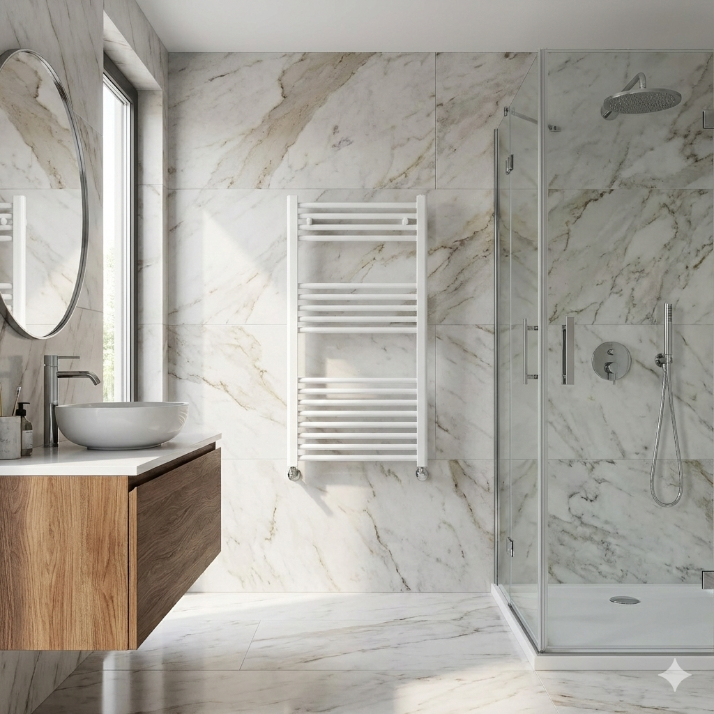 RADIADOR TOALLERO MANAUT ELEGANCE 1230X500MM BLANCO - 2