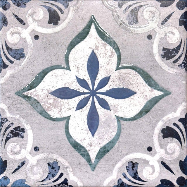 Azulejo decorado cerámico para suelo/pared Casablanca de 20x20 cm
