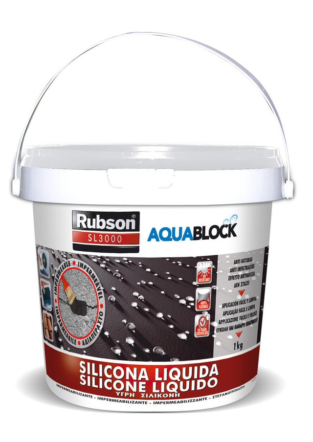 Silicone líquido RUBSON SL3000 BRANCO 1KG