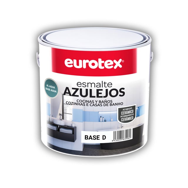 BASE ESMALTE ACRILICO SATINADO AZULEJOS EUROTEX 2.5L TONOS MEDIOS