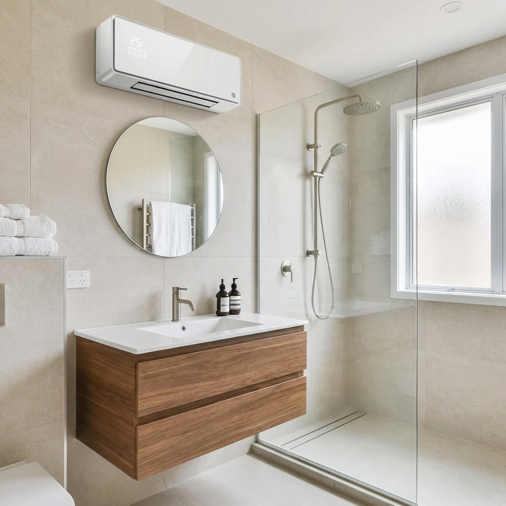 CALEFACTOR CERÁMICO SPLIT 2000W CON MANDO CRISTAL BLANCO - 2