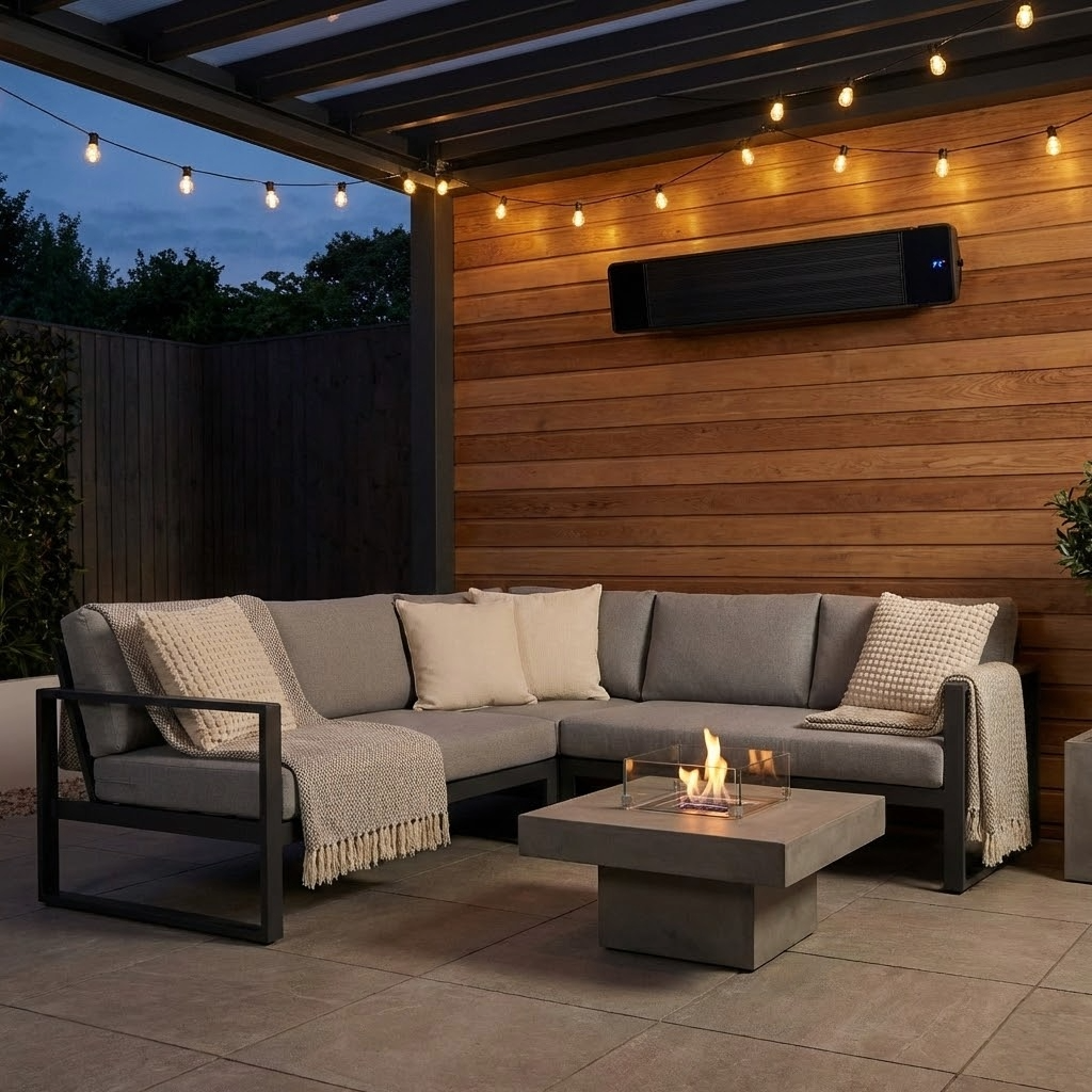 CALEFACTOR DE PARED/TECHO TUBO DE ACERO INOXIDABLE 1800W IP55 - 2