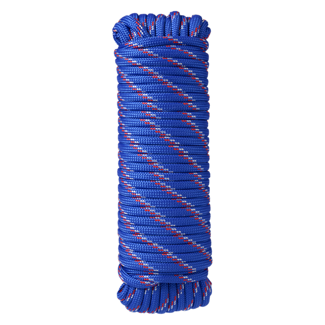 Corda in polipropilene L 25 m x ø 6 mm blu carico max 50 Kg