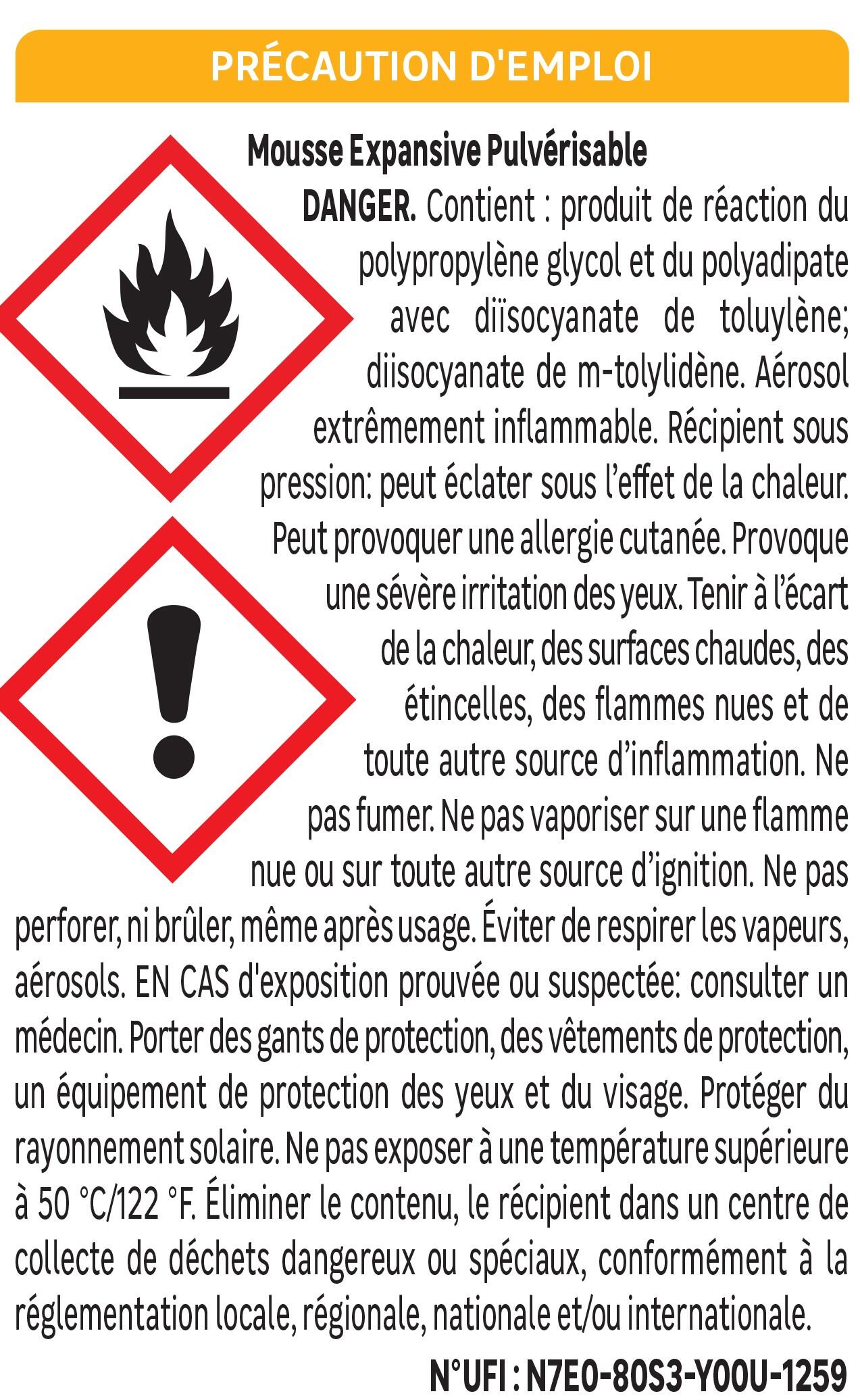 Mousse polyuréthane expansive d'isolation AXTON 700Ml - 6