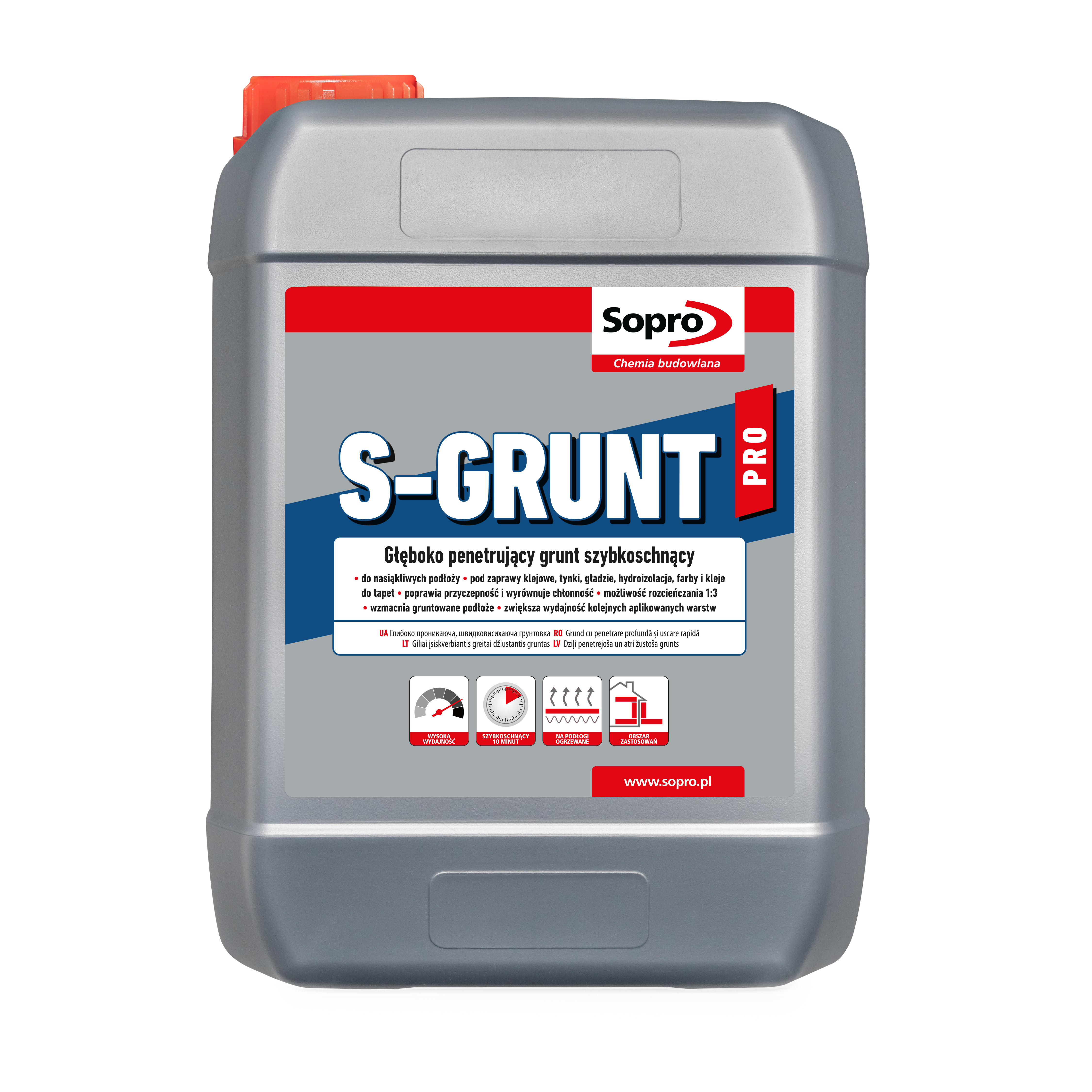 Grunt głęboko penetrujący S-Grunt Pro 263 10 kg Sopro