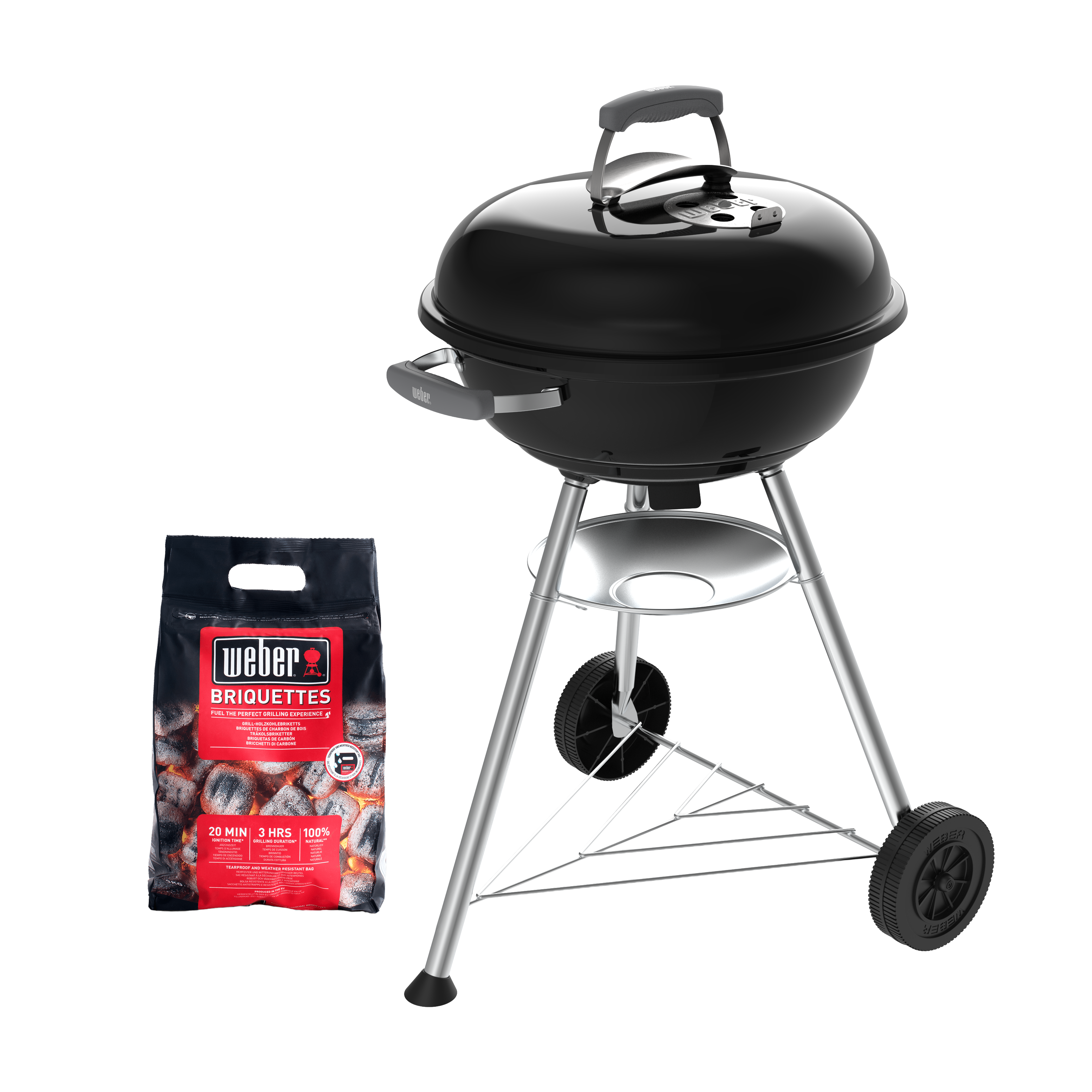 Grill węglowy okrągły 47 cm Compact Kettle Weber