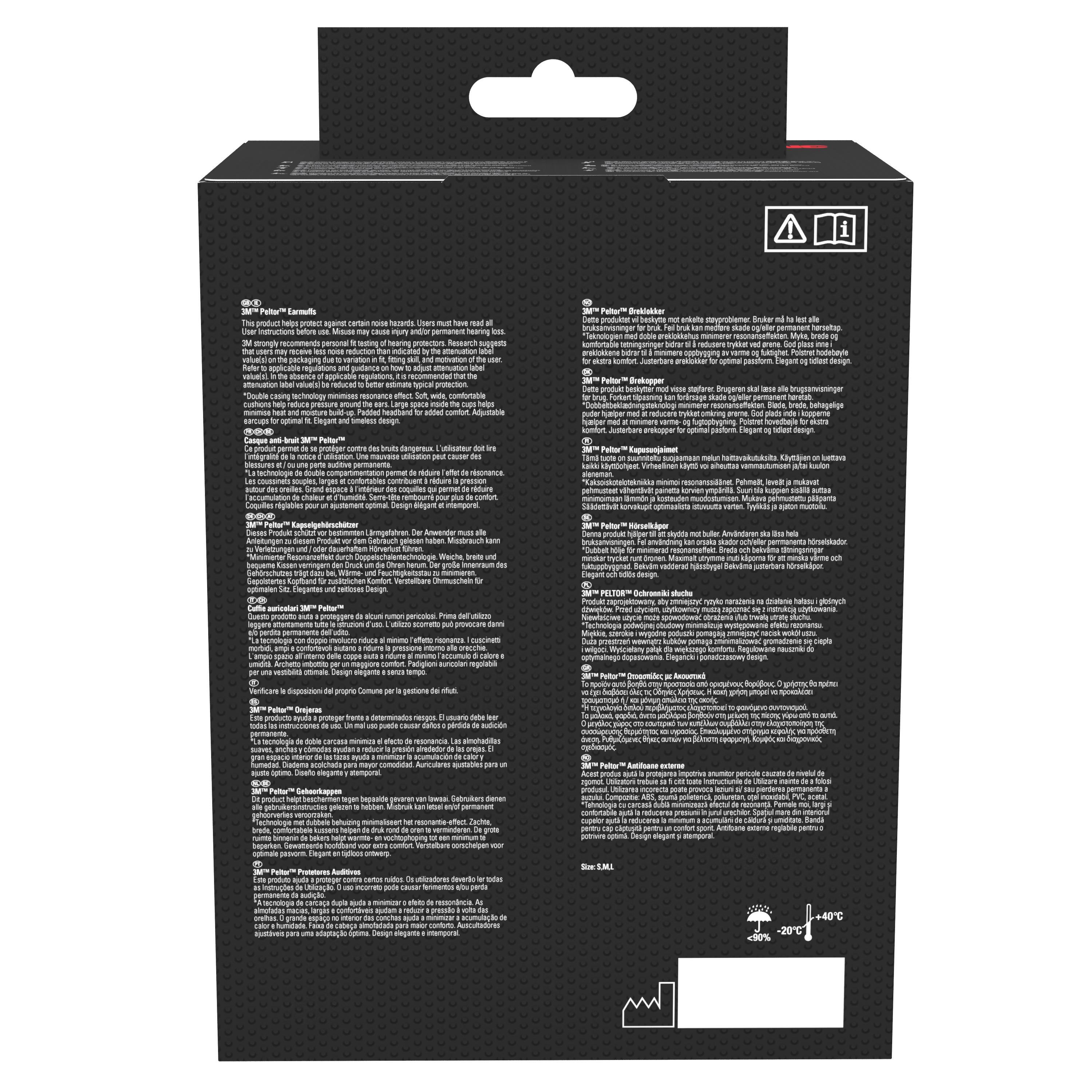 Casque antibruit snr 34 db 3M H540a16 00 - 2