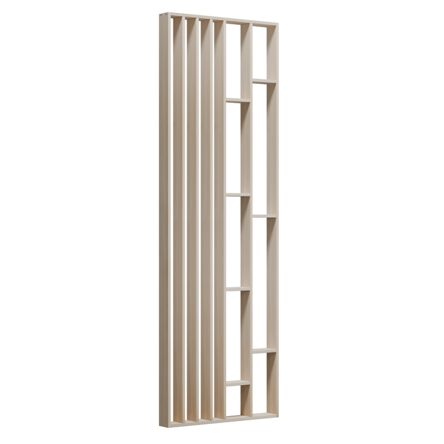 Ścianka działowa stała 240x80x9.2 cm drewniana sosnowa
