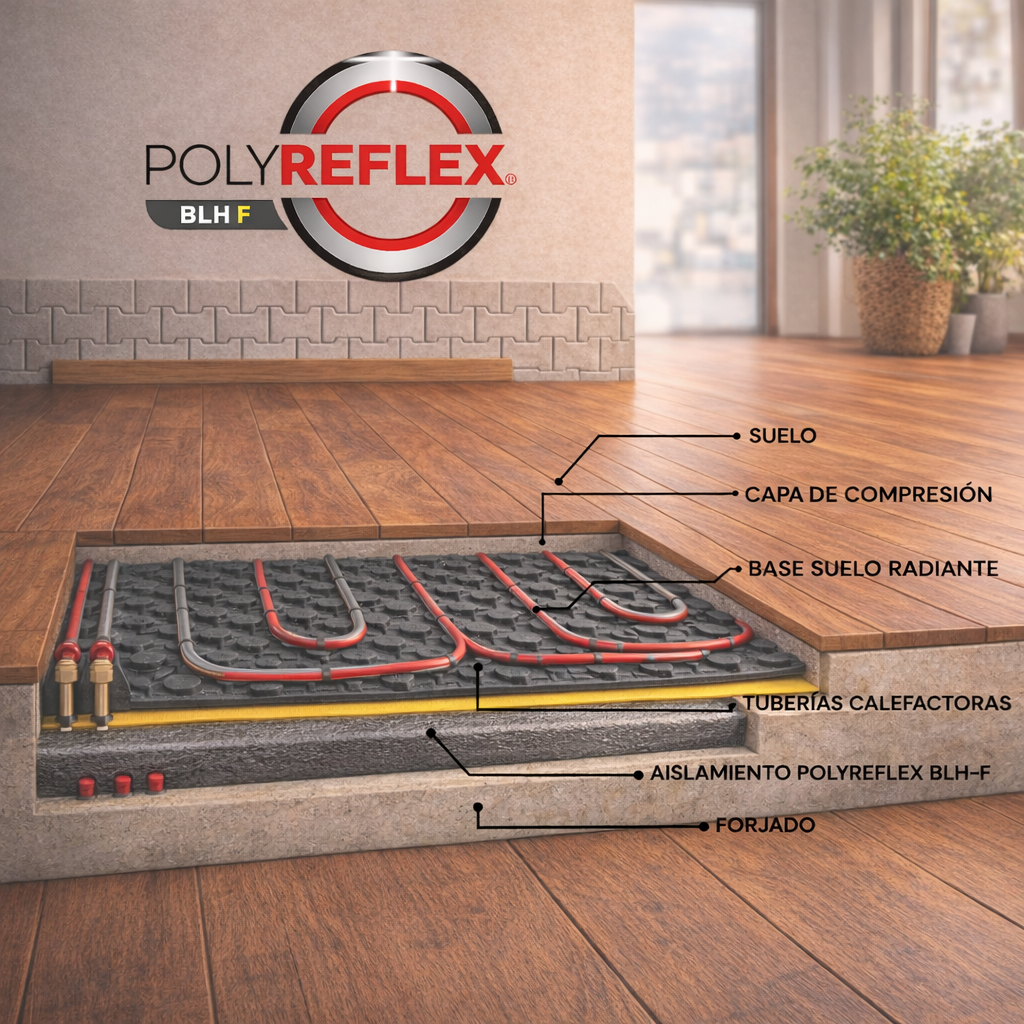 AISLAMIENTO TERMICO REFLEXIVO POLYREFLEX BLH-F 1.20 x 15 M POLYREFLEX - 6