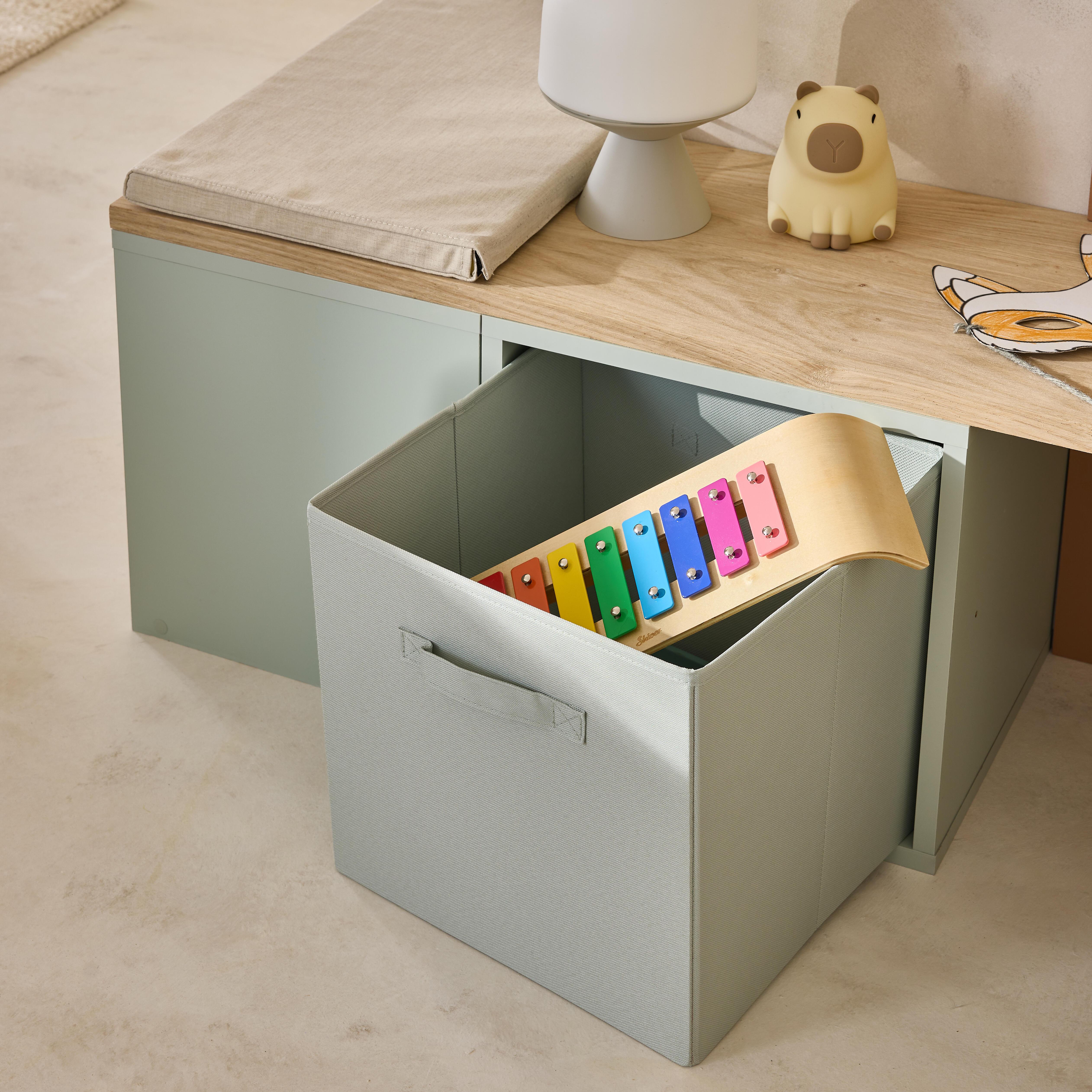 Estante Kub 1x1 Spaceo 36X32X36CM verde - 11